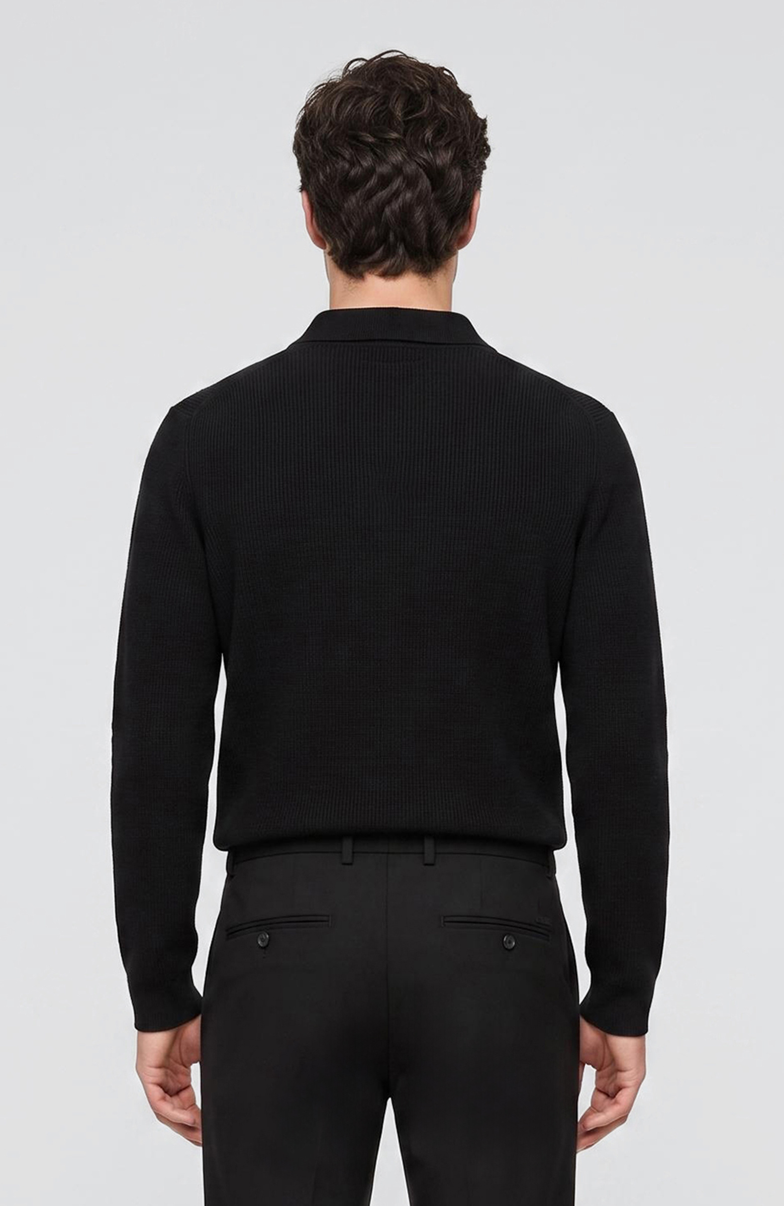 Black Diagonal Trousers