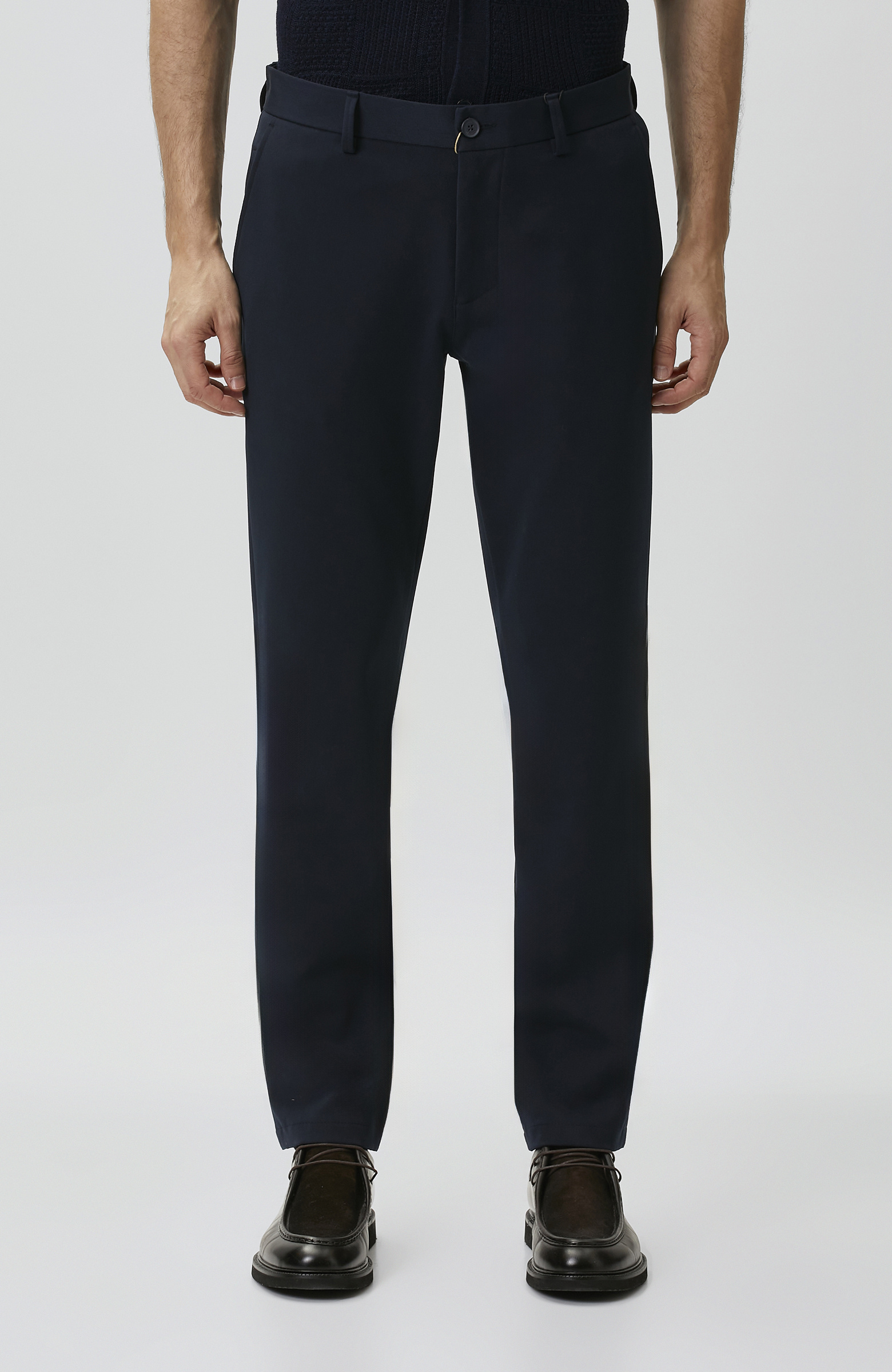 Navy Blue Diagonal Pants