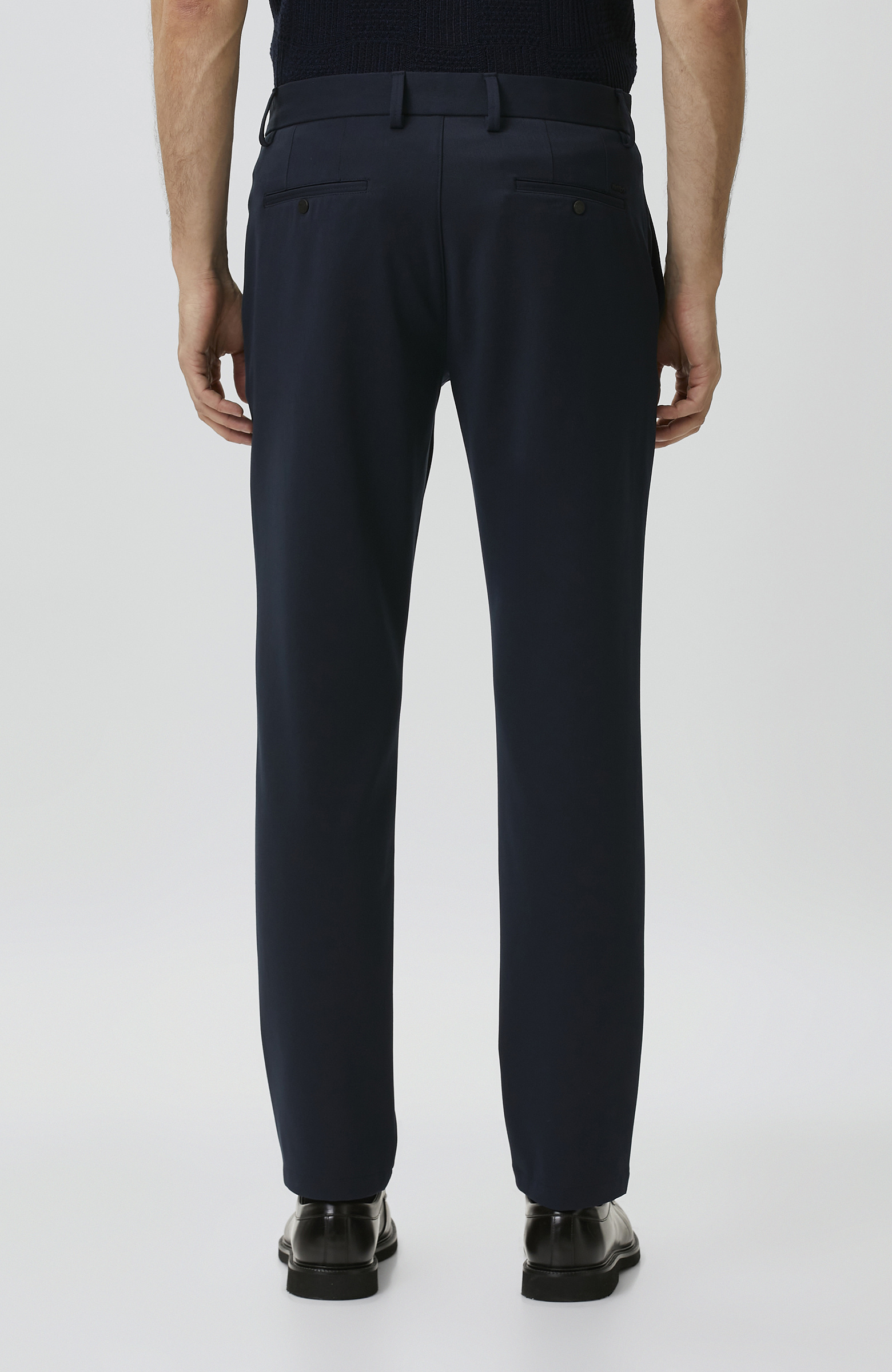 Navy Blue Diagonal Pants