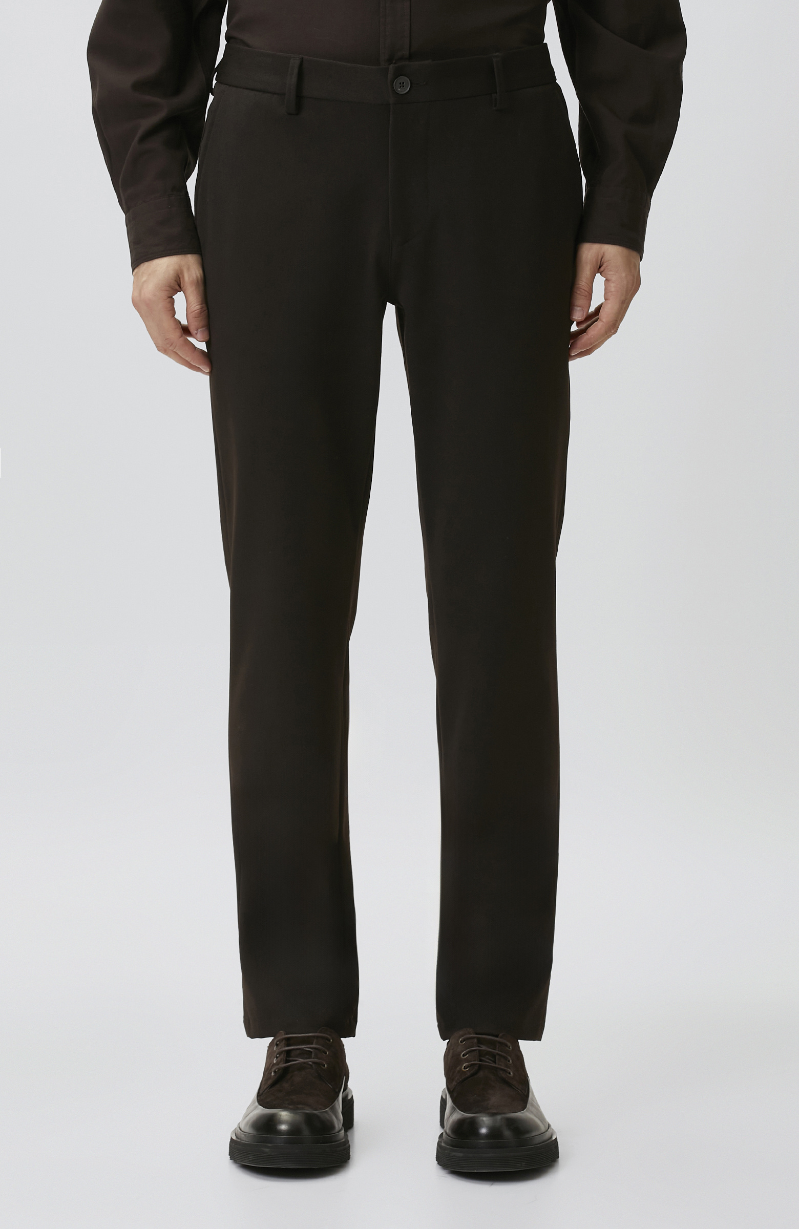 Brown Diagonal Trousers