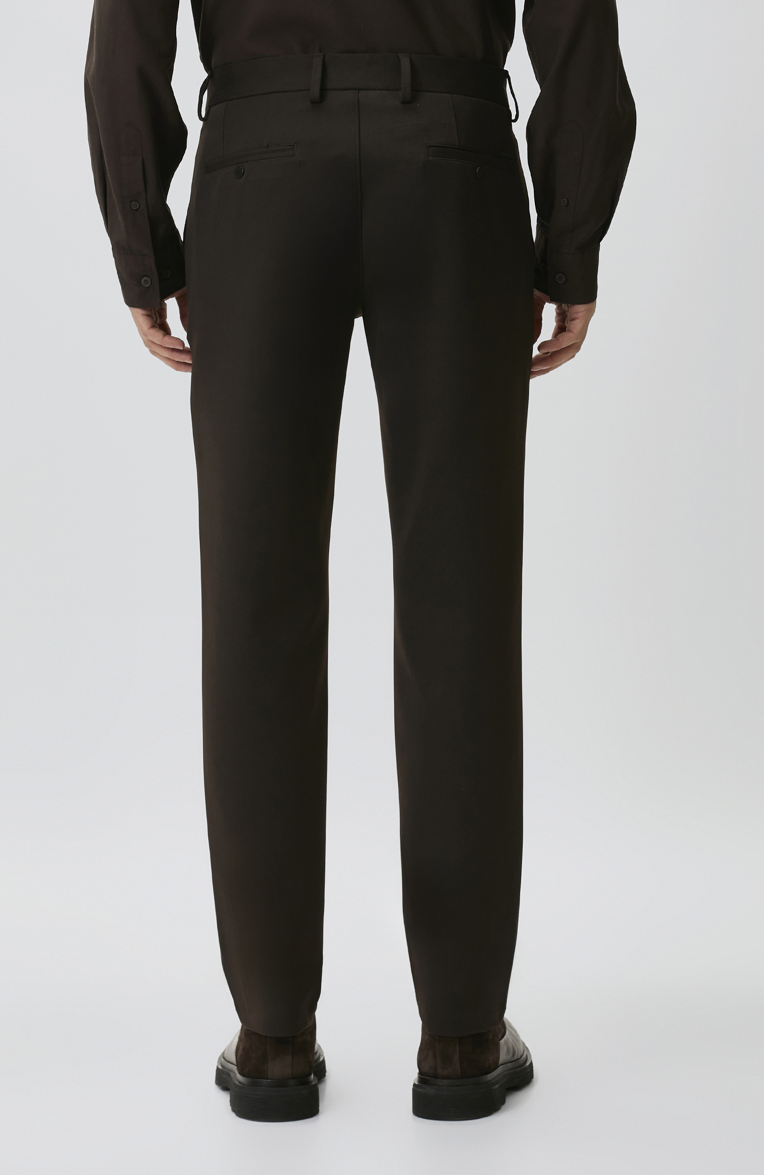 Brown Diagonal Trousers