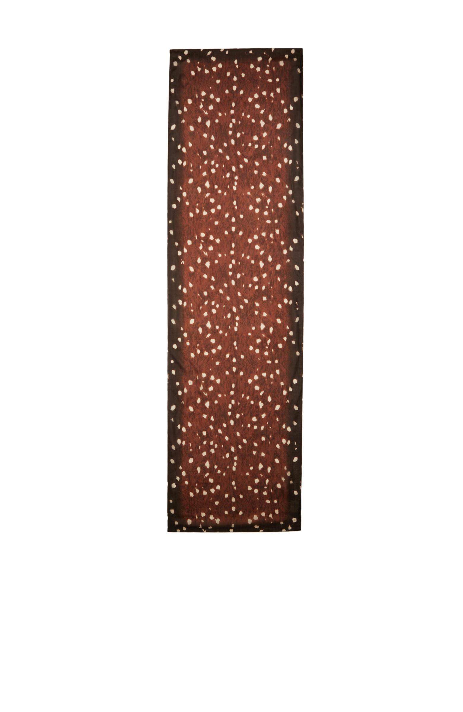 Brown Leopard Print Women's Silk Shawl