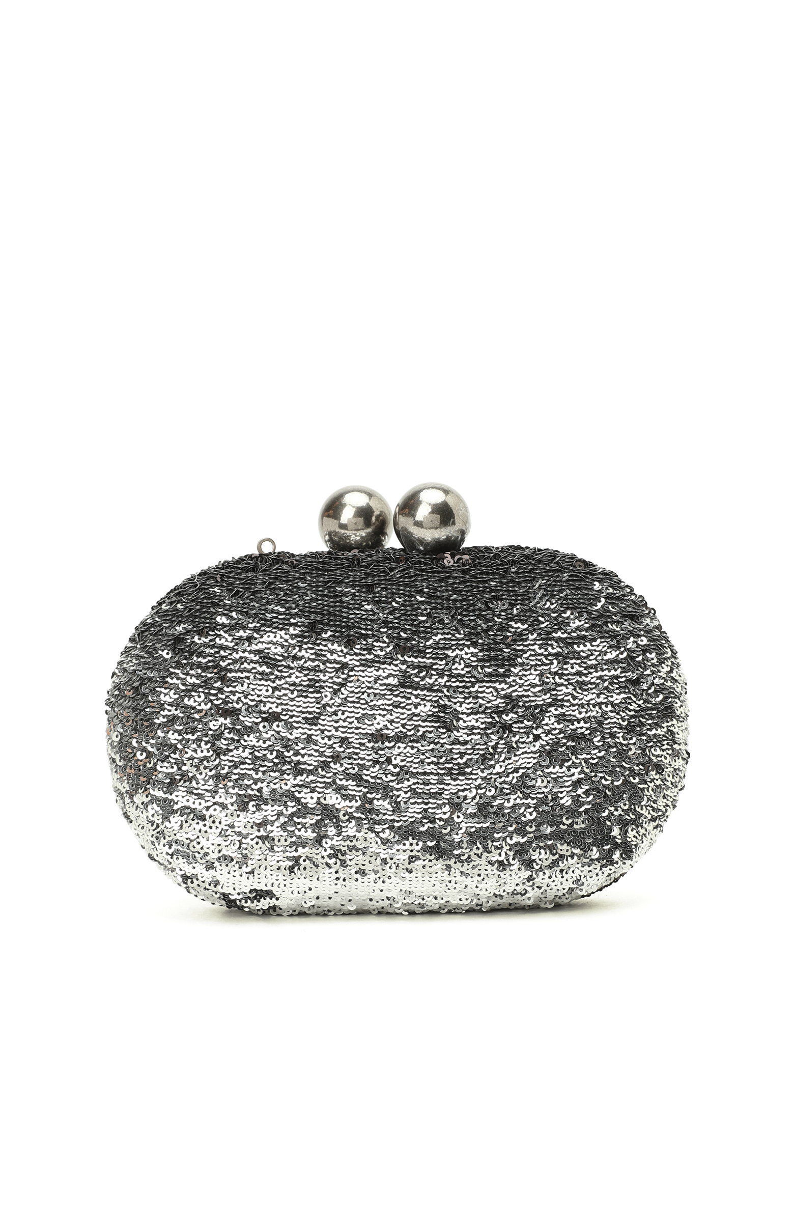 Platin Pullu Kadın Clutch