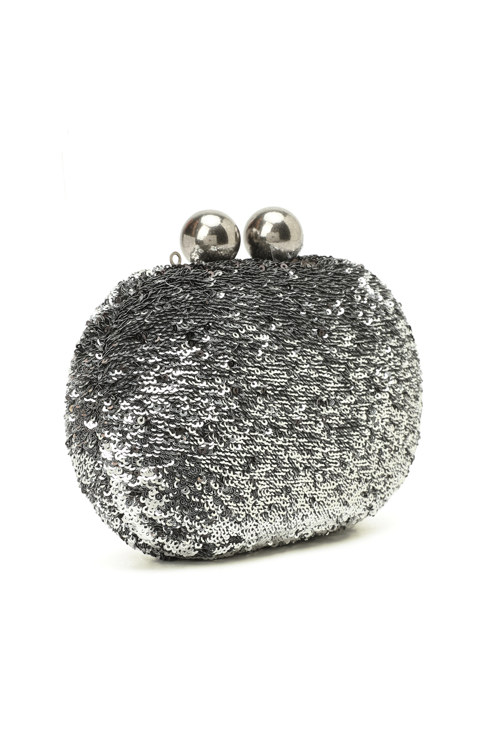 Platin Pullu Kadın Clutch