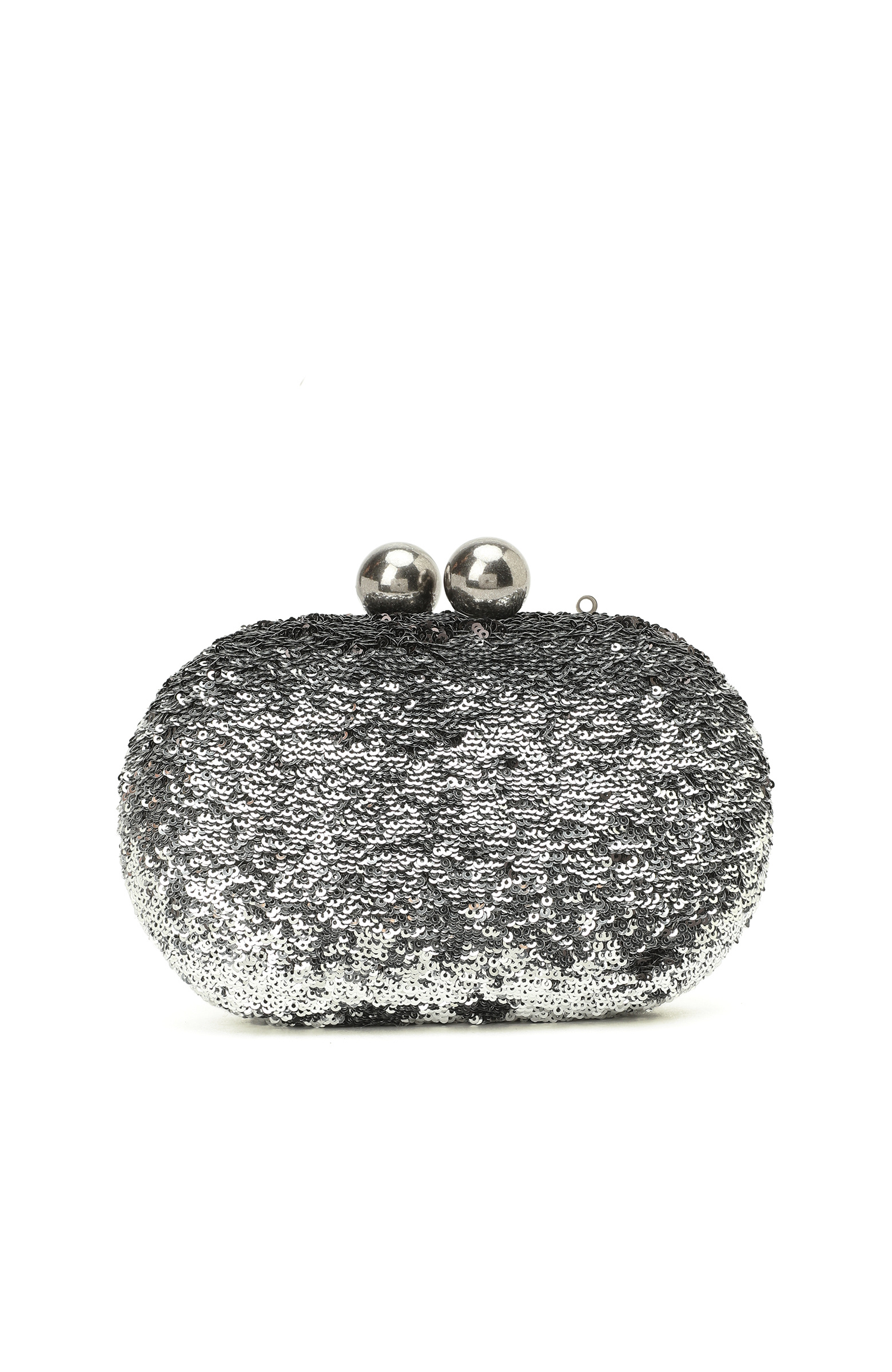 Platin Pullu Kadın Clutch