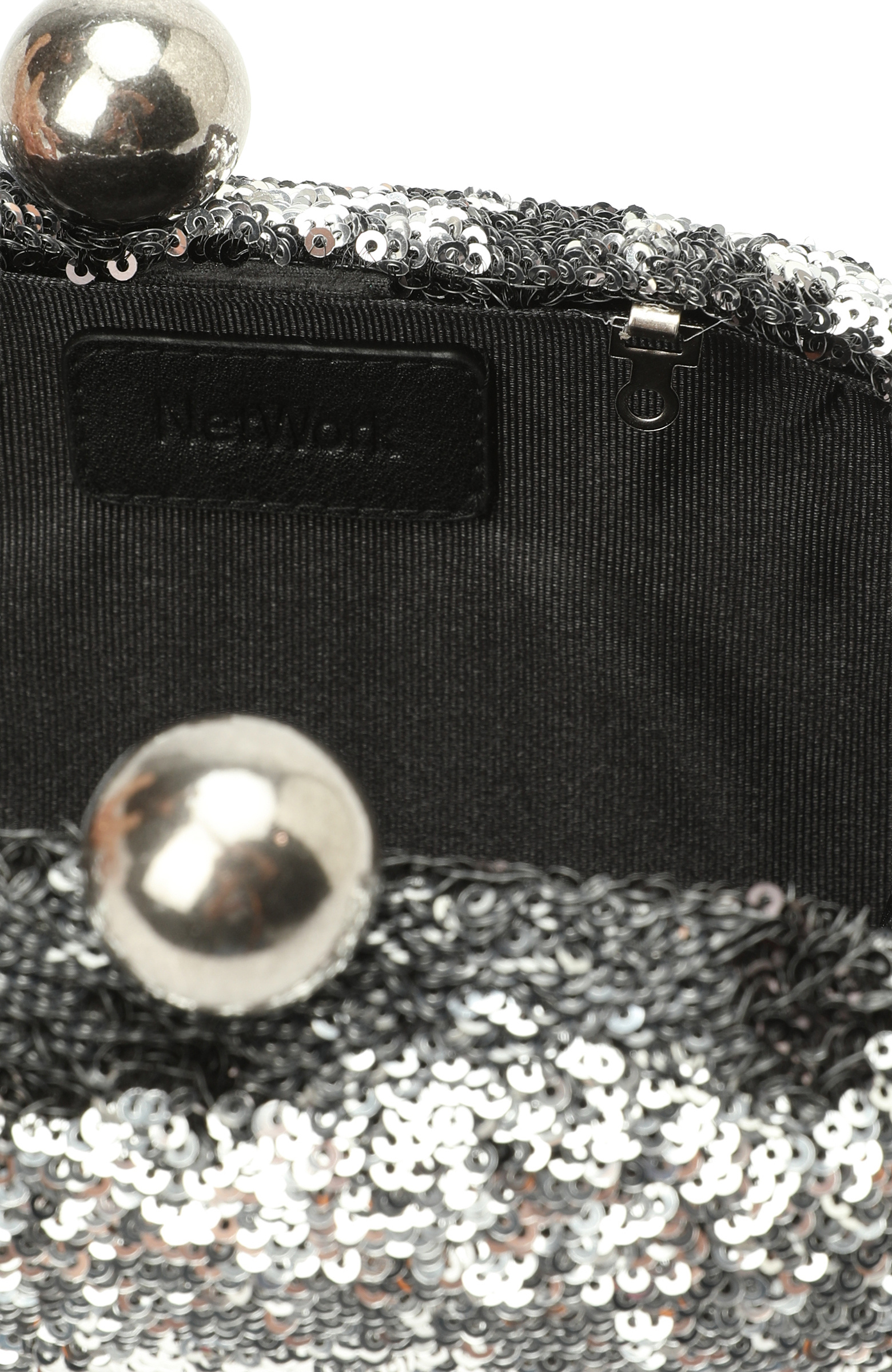 Platin Pullu Kadın Clutch