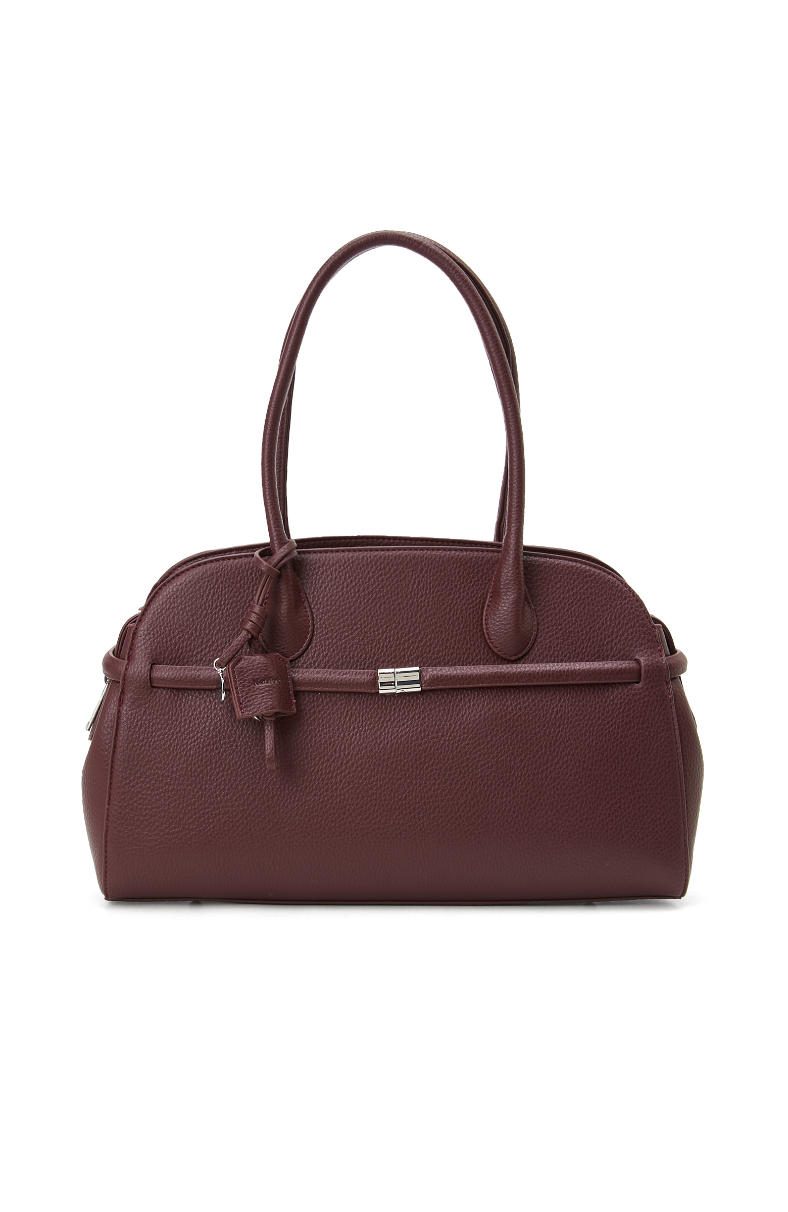 Burgundy Women's Faux Leather Shoulder Bag