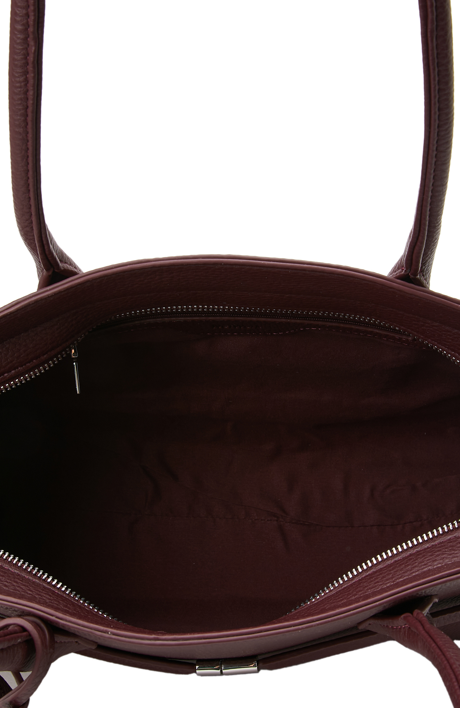 Burgundy Women's Faux Leather Shoulder Bag