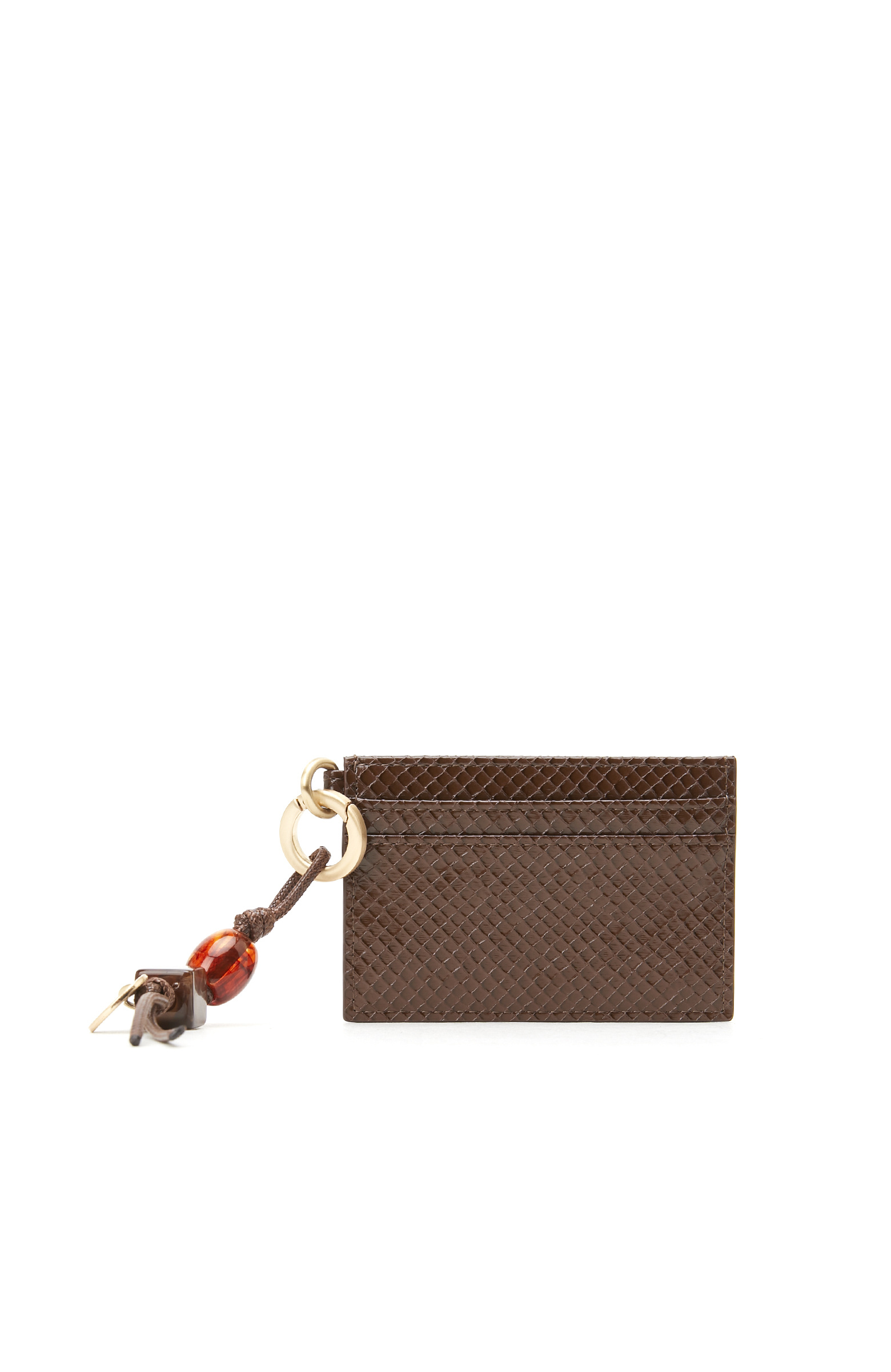 Brown Charm Detailed Women's Card Holder