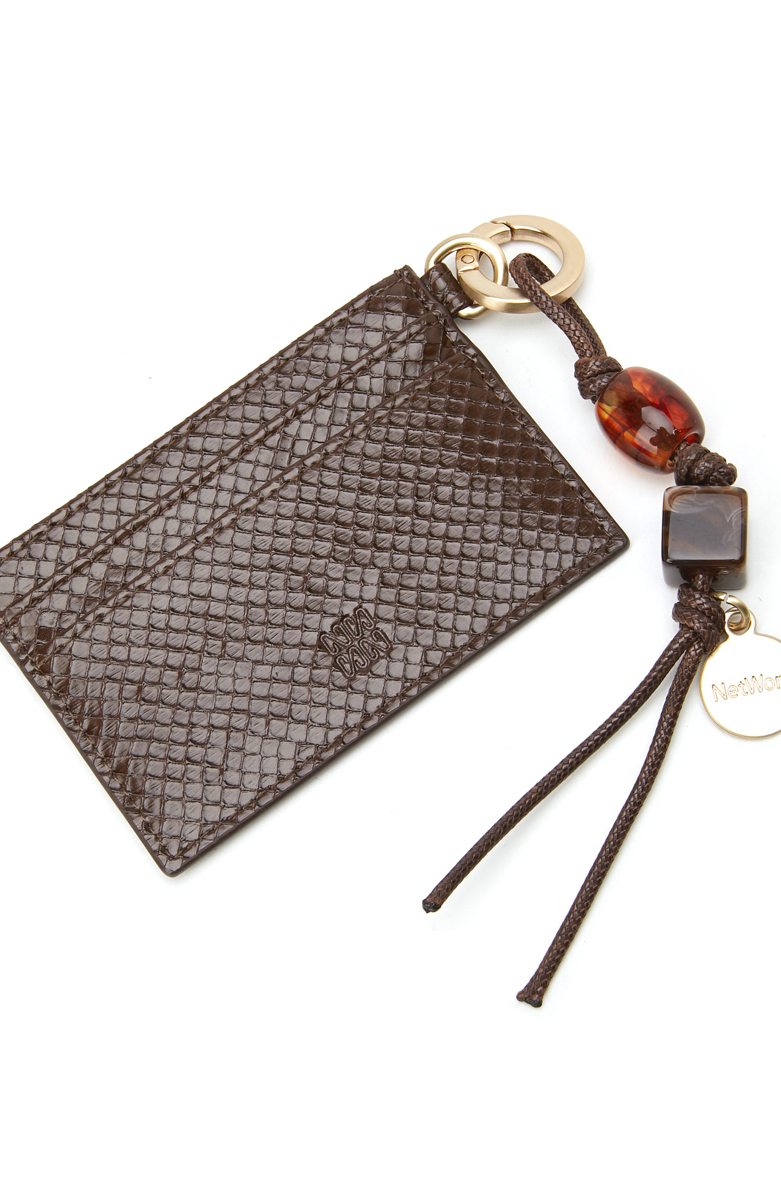 Brown Charm Detailed Women's Card Holder