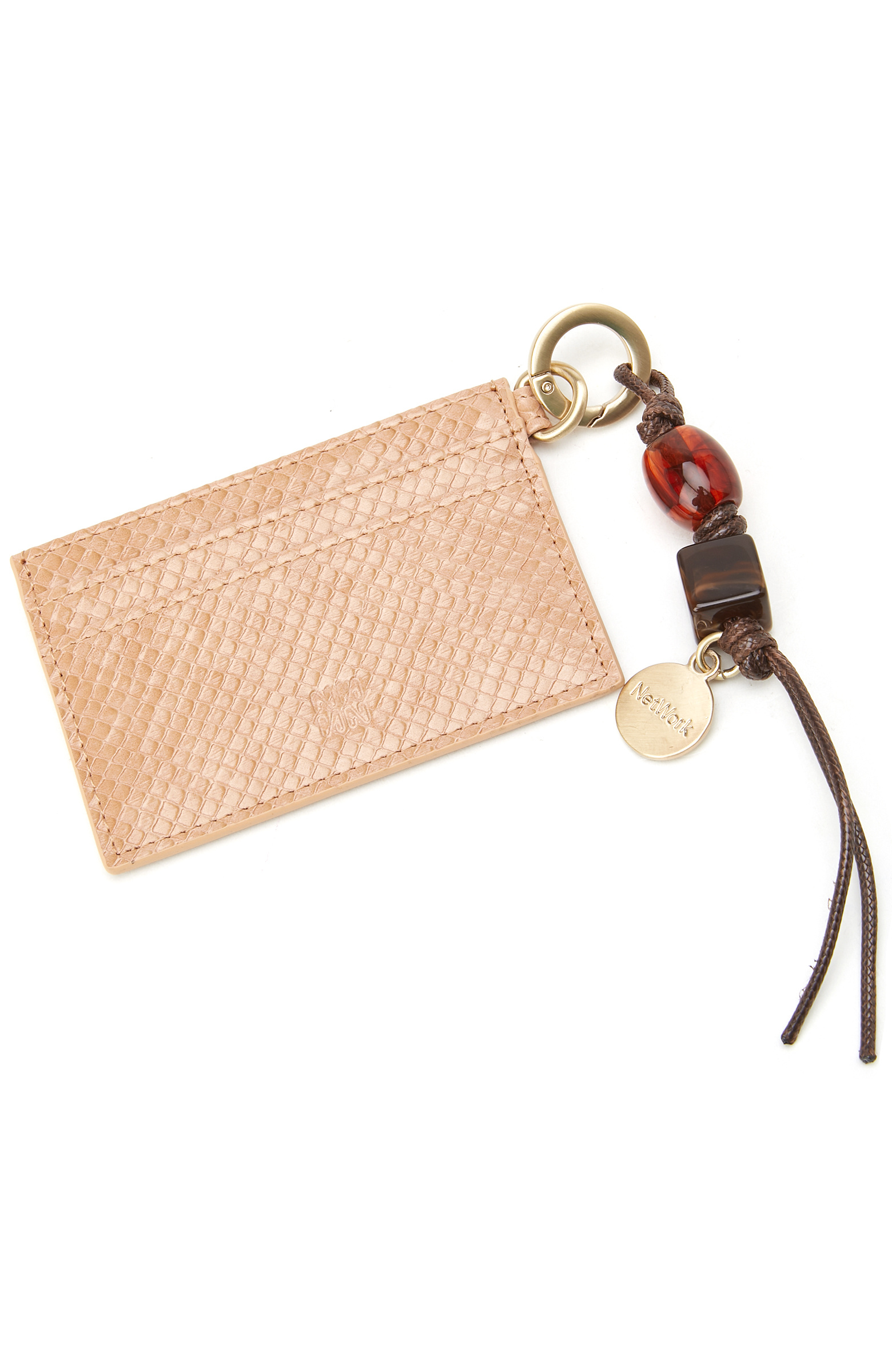 Pink Charm Detailed Women's Card Holder