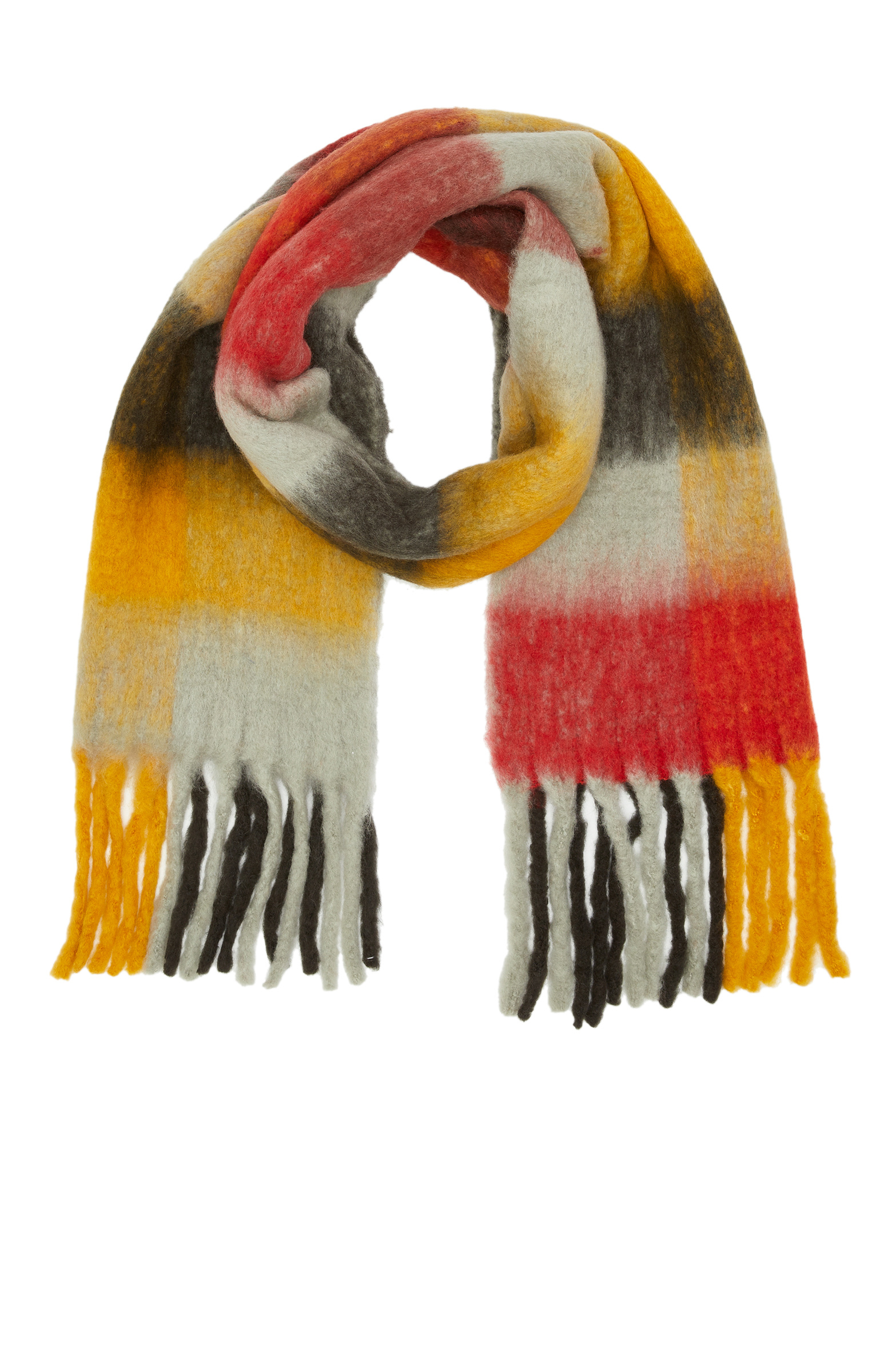 Colorblocked Women's Thick Scarf