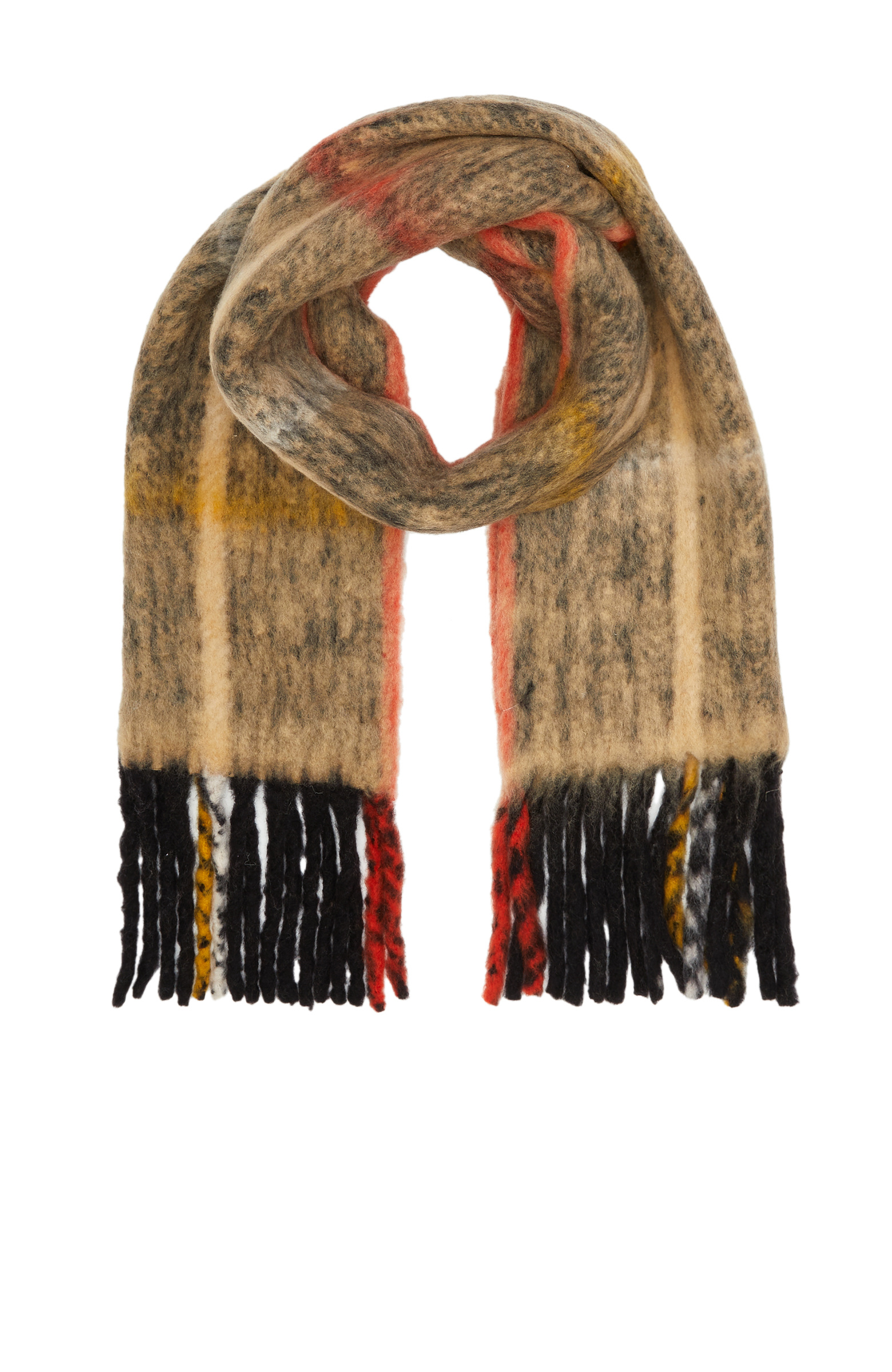 Colorblocked Women's Thick Scarf