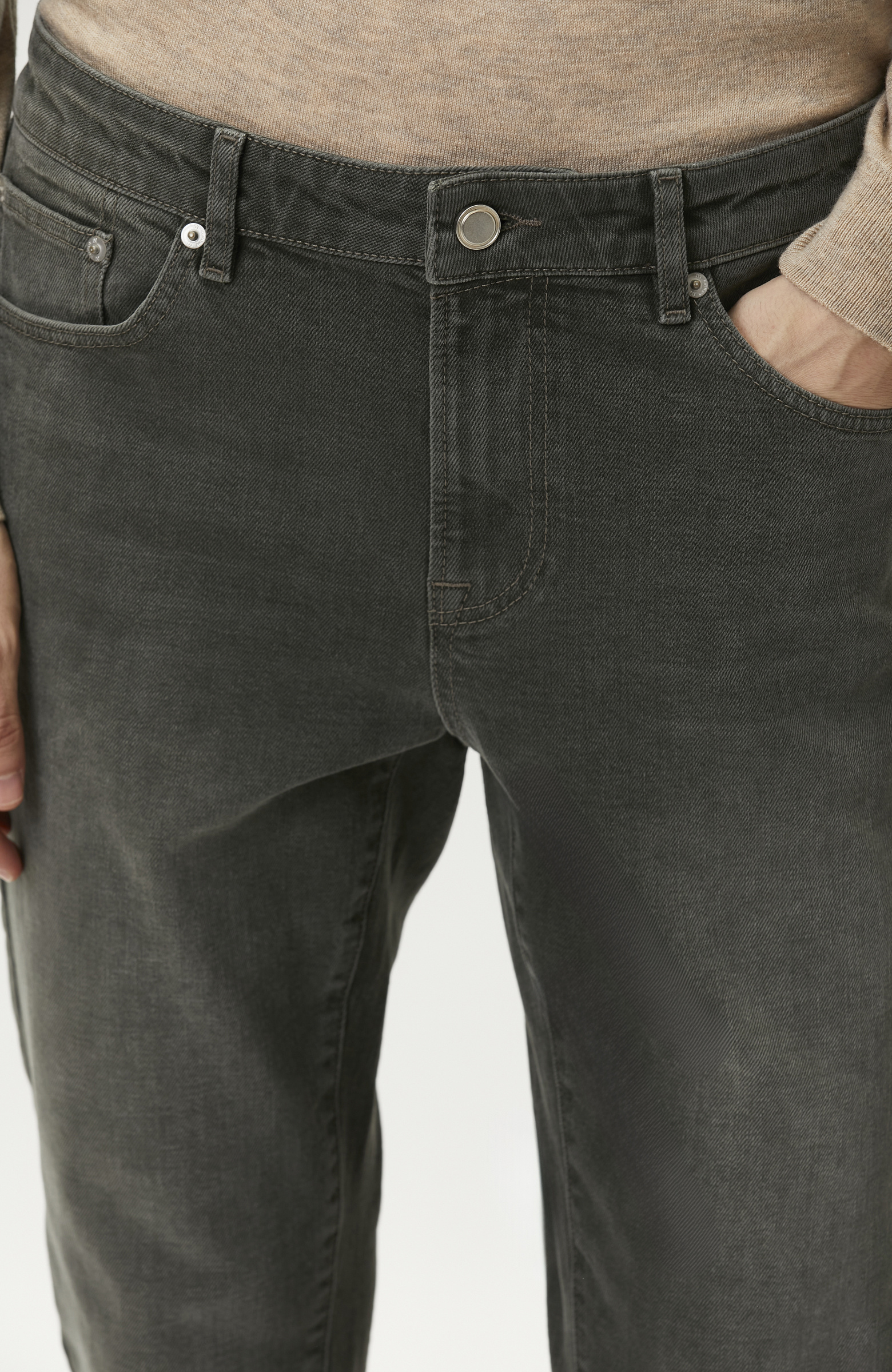 Haki Slim Fit Denim Pantolon
