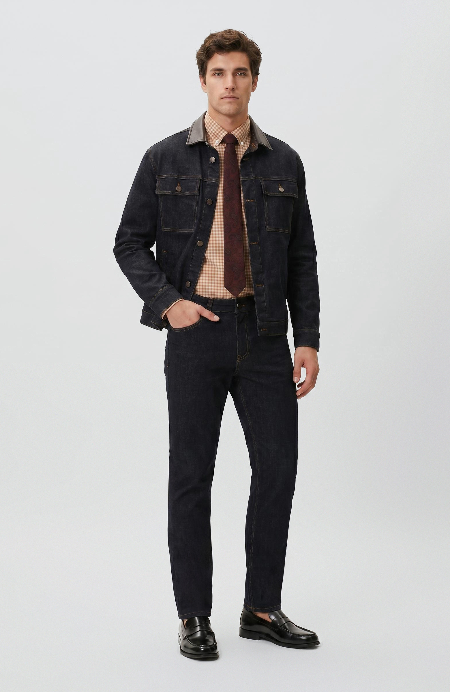 Lacivert Denim Pantolon