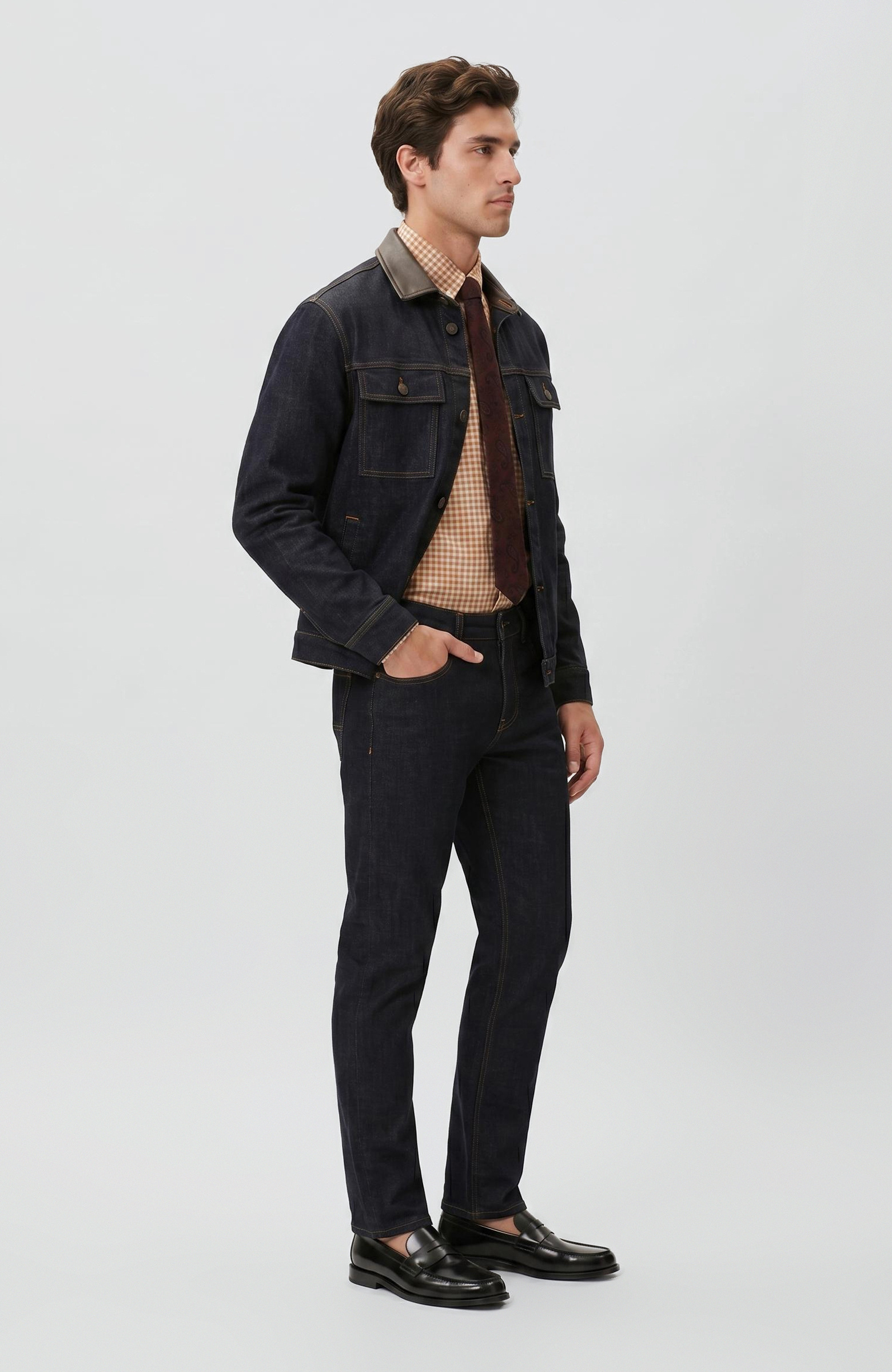 Lacivert Denim Pantolon