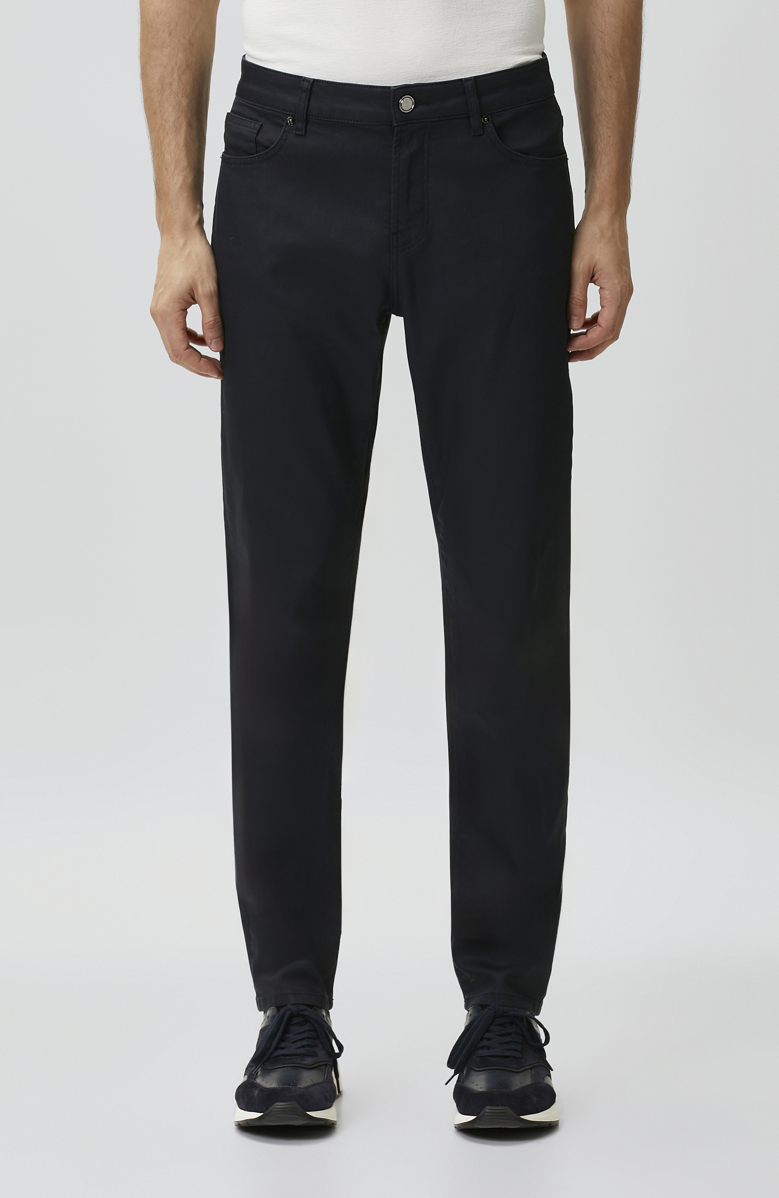 Lacivert Kaplamalı Denim Pantolon