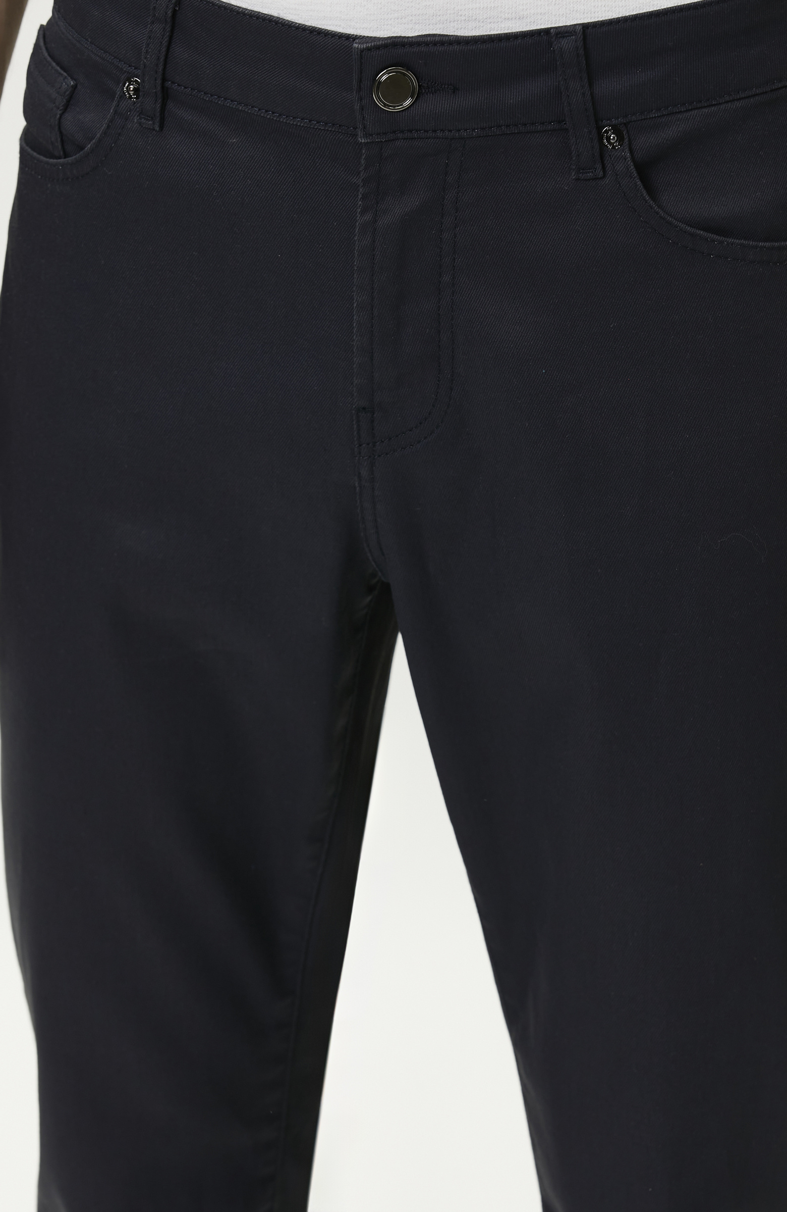 Lacivert Kaplamalı Denim Pantolon