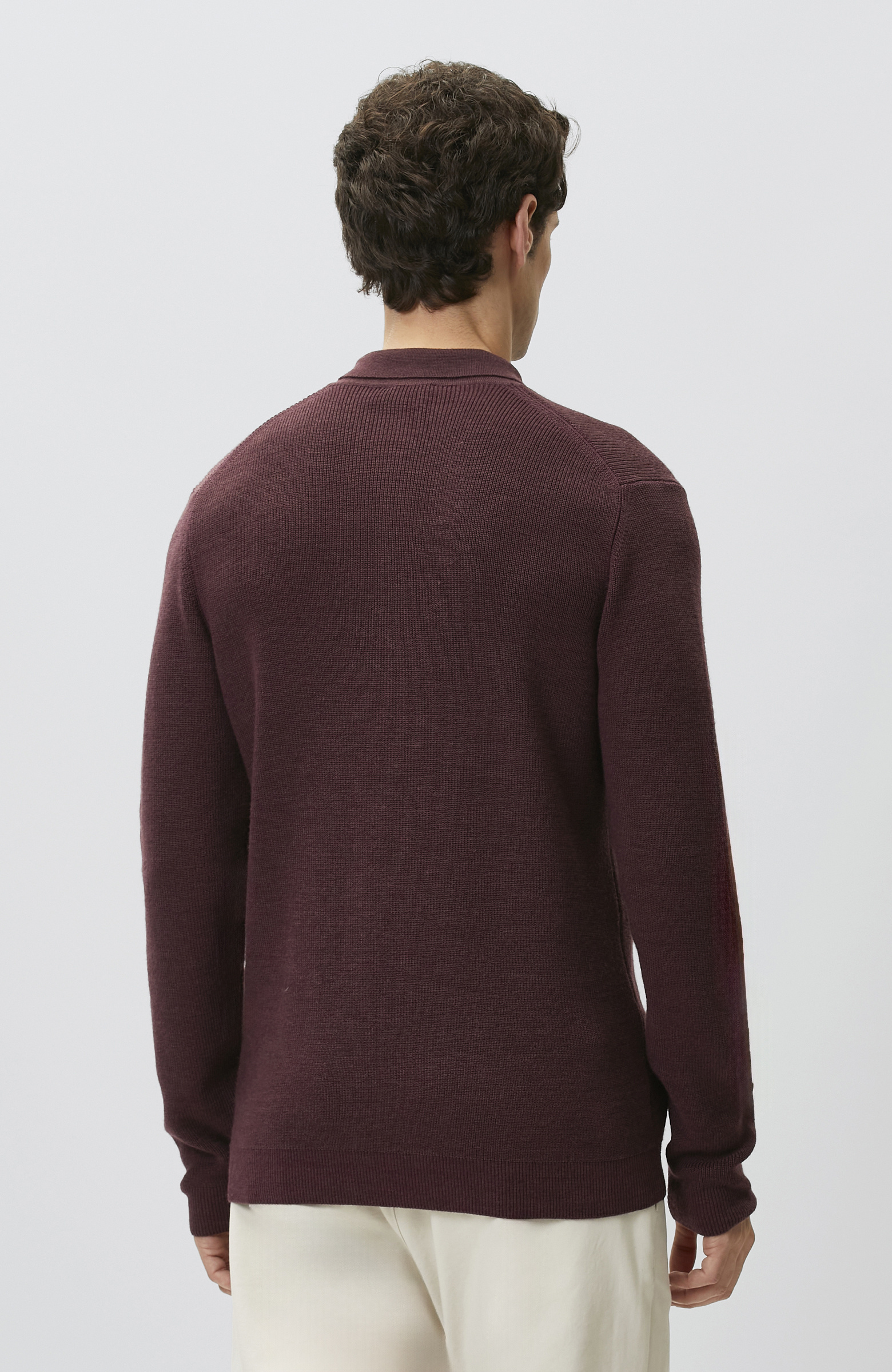 Bordo Polo Yaka Kazak