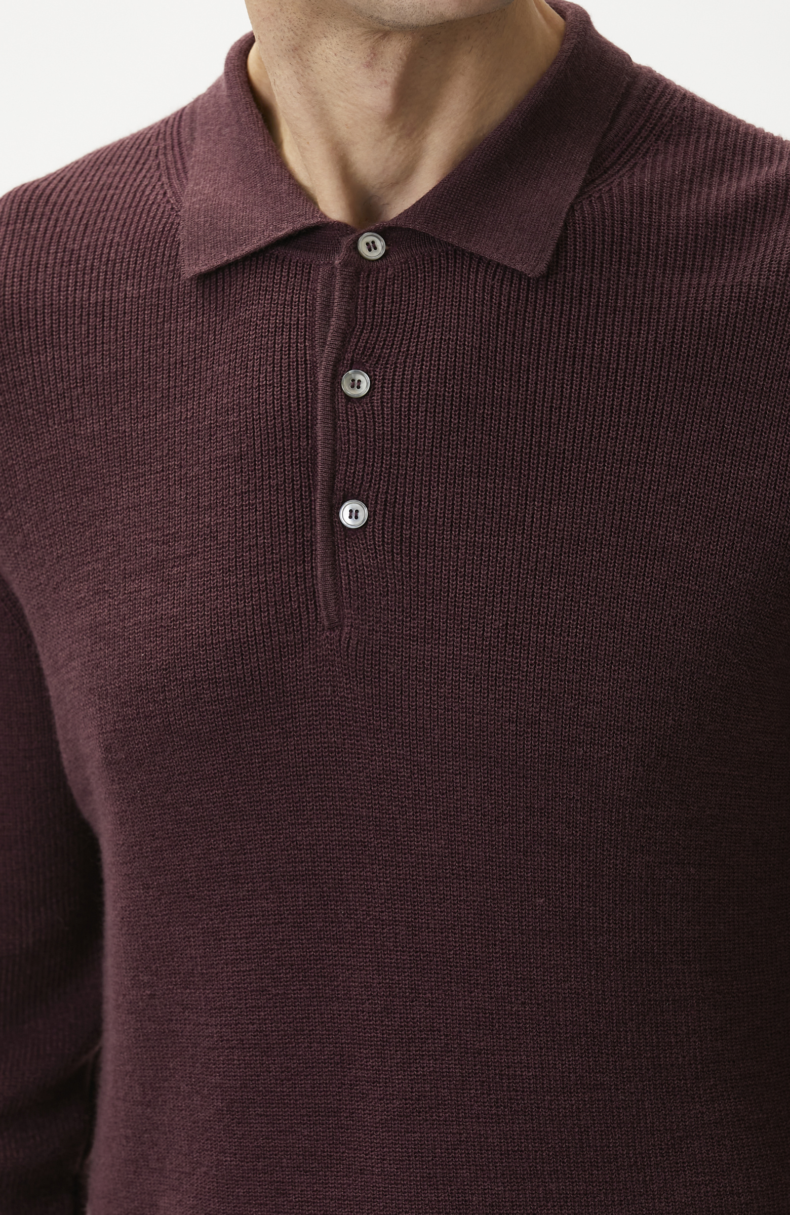 Bordo Polo Yaka Kazak