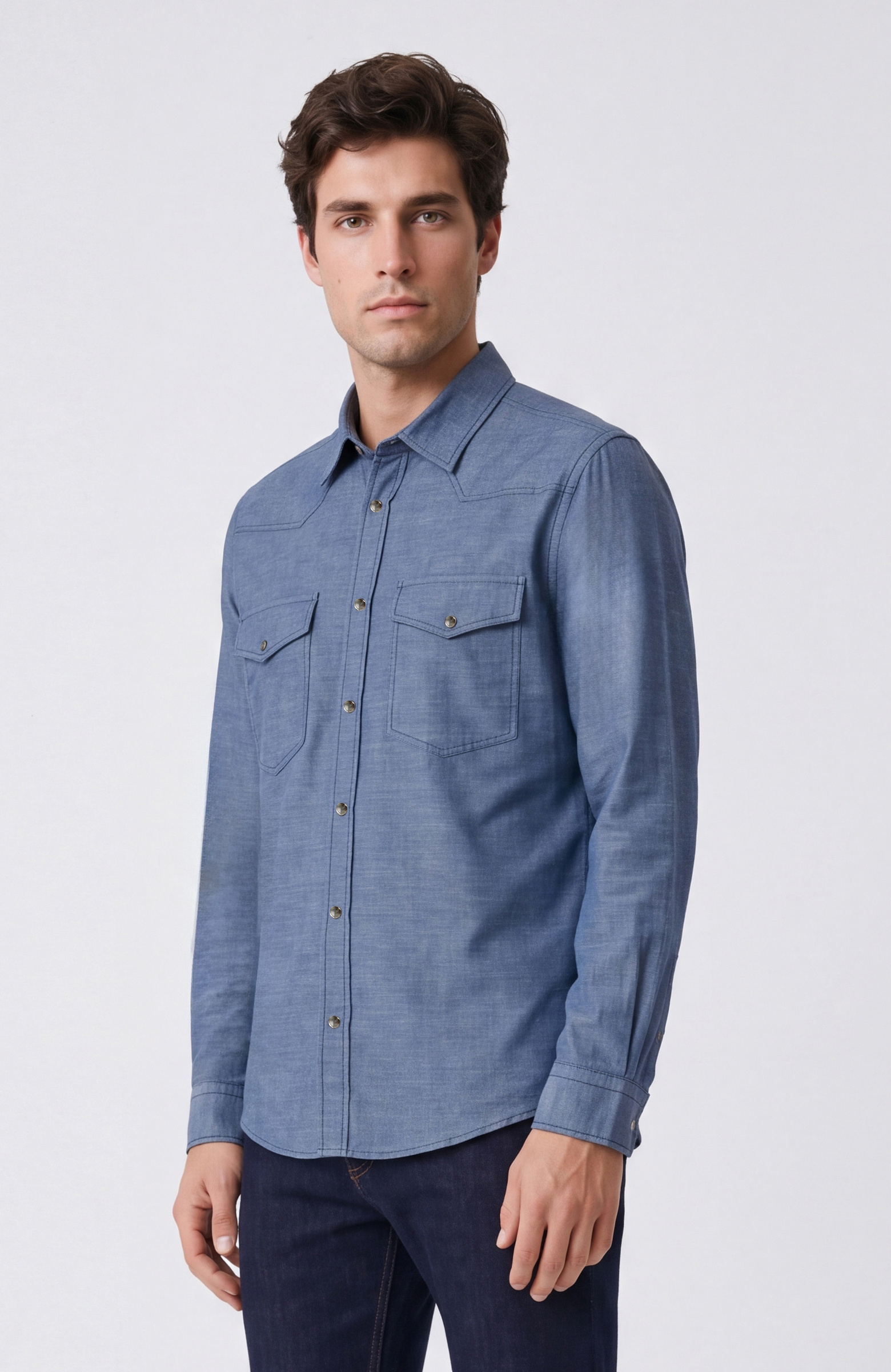 Comfort Fit Mavi Denim Gömlek