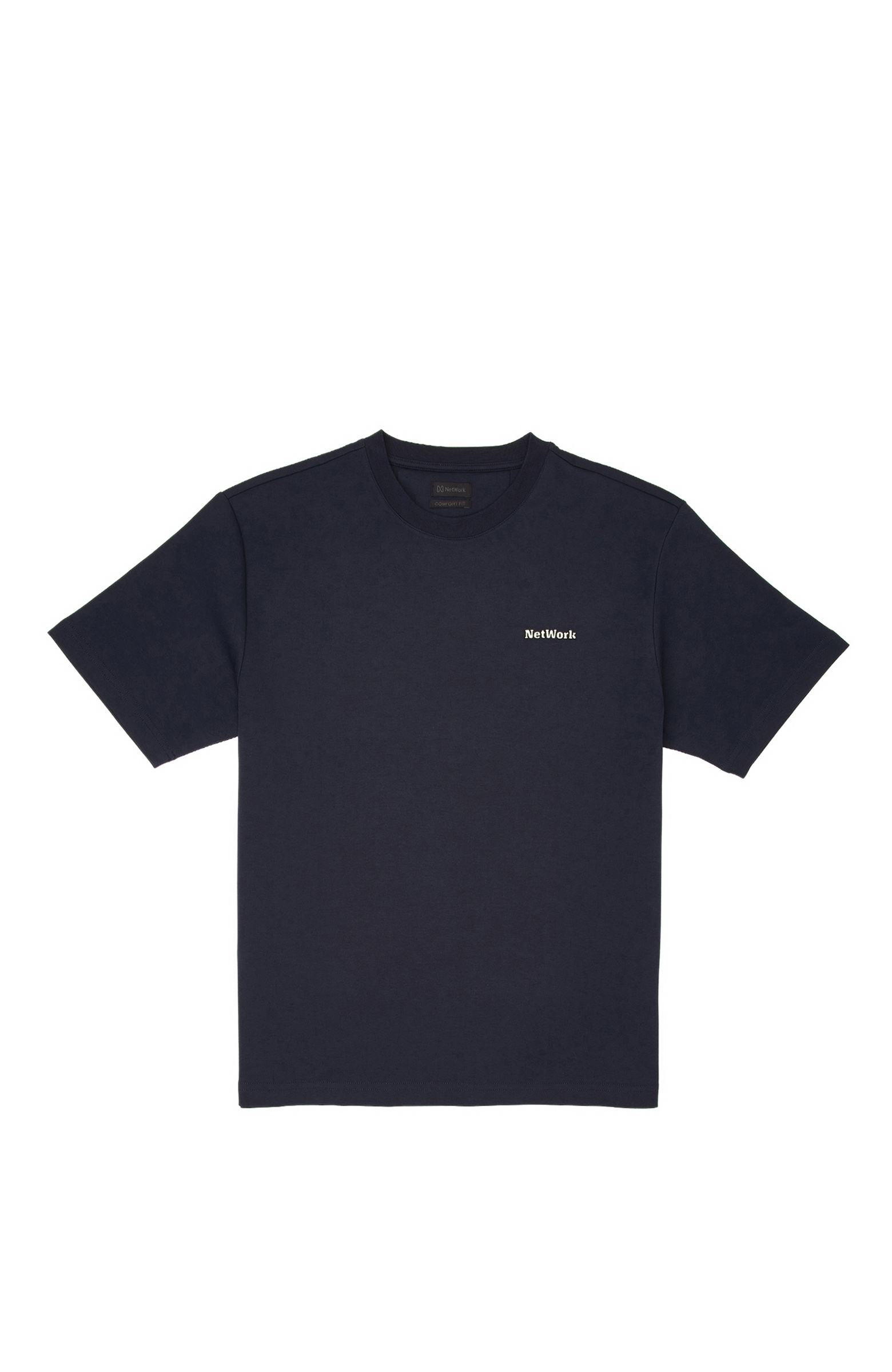 Navy Blue Embroidery Detailed T-shirt