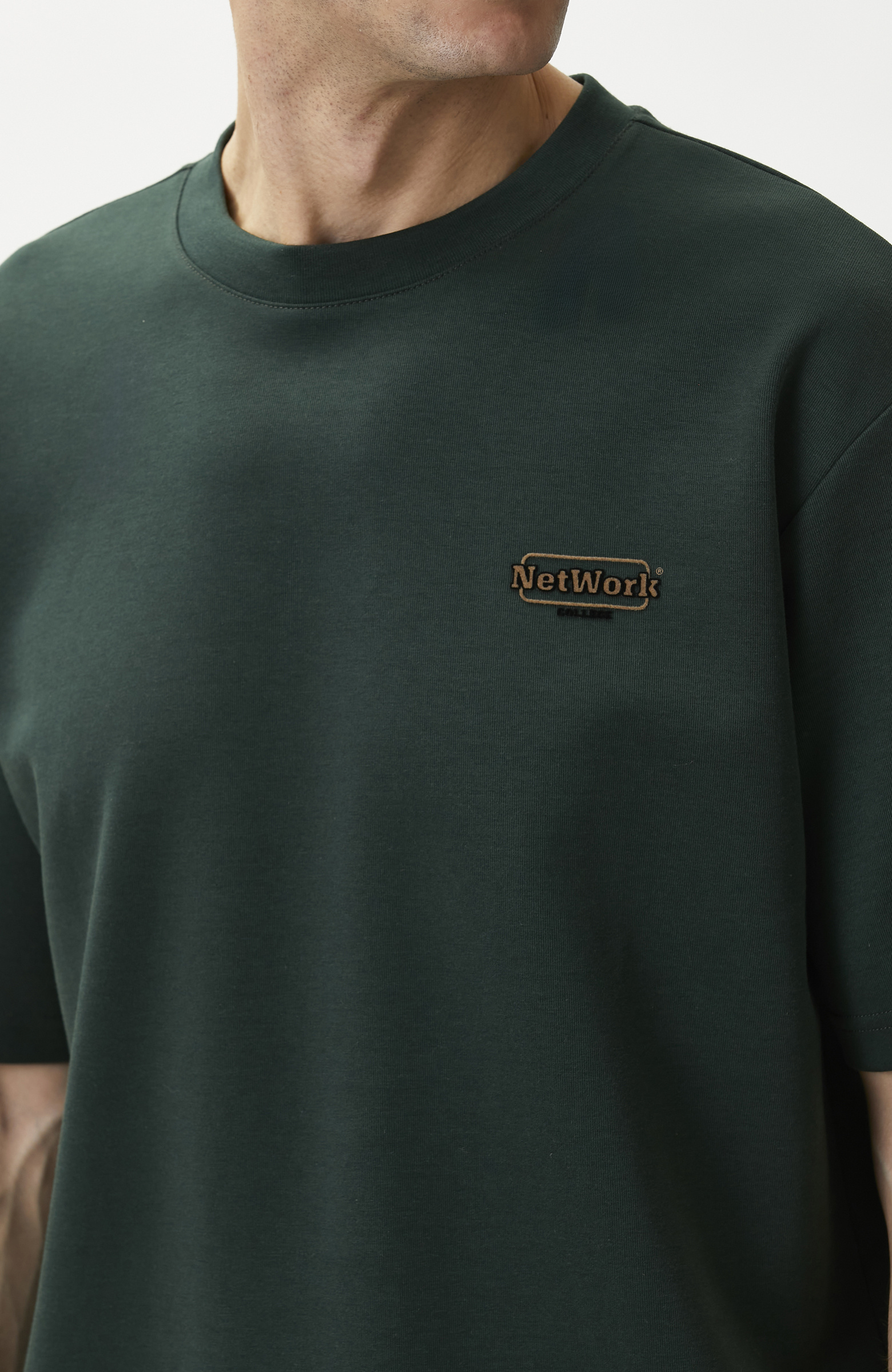 Yeşil Nakış Detaylı T-shirt