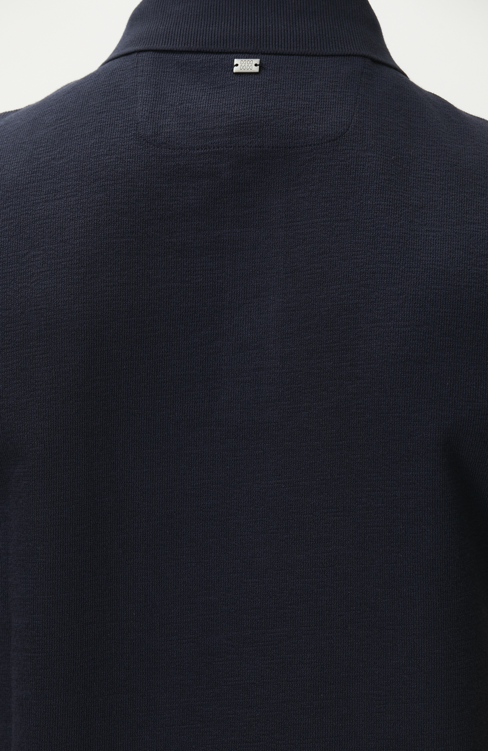 Lacivert Jakarlı Polo Yaka T-shirt