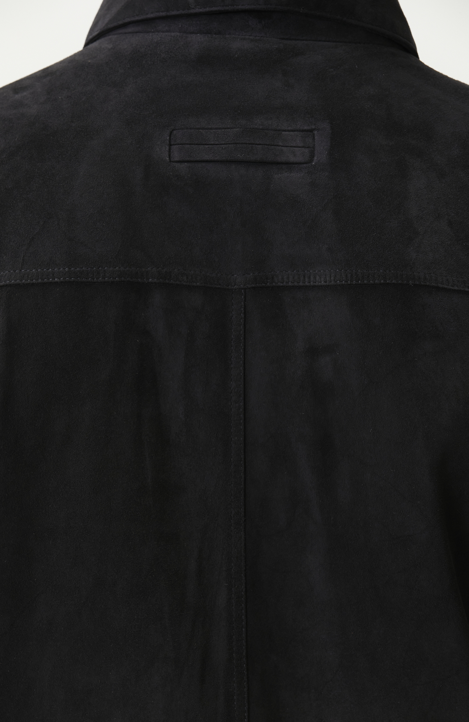 Navy Blue Gradient Leather Jacket
