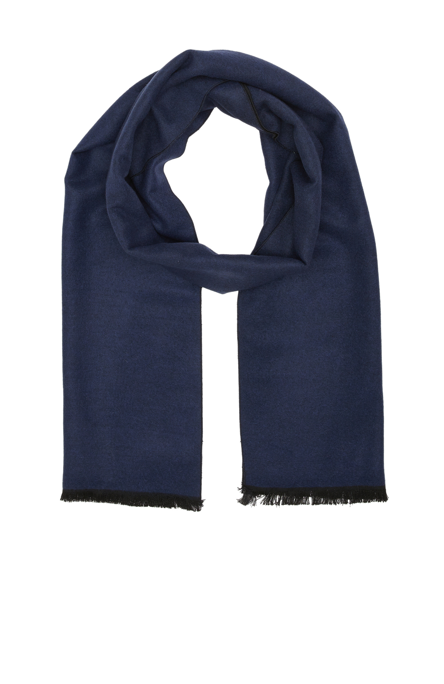 Navy Blue Black Double-Sided Men's Scarf