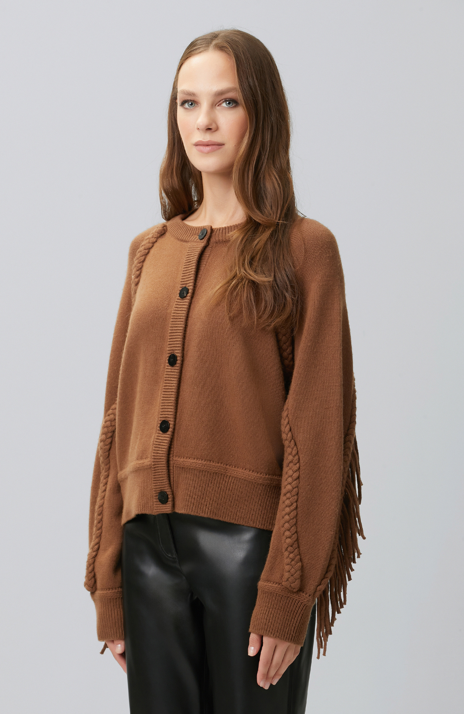 Limited Camel Yün Karışımlı Hırka