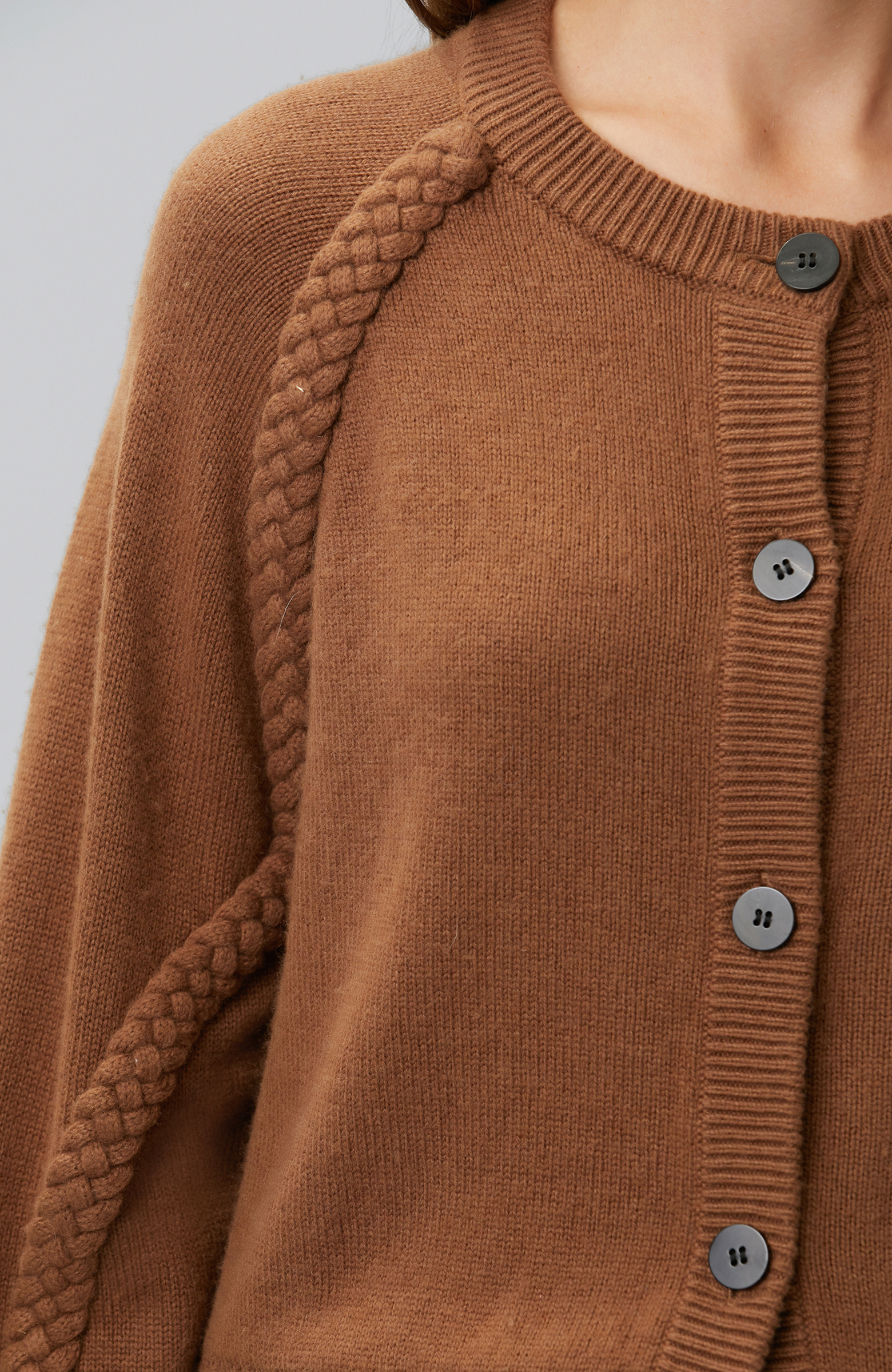 Limited Camel Yün Karışımlı Hırka