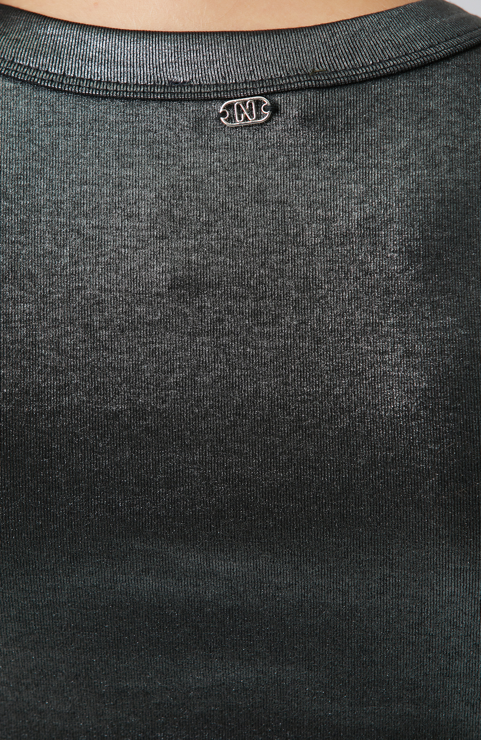 Black Leaf Knitted Undershirt