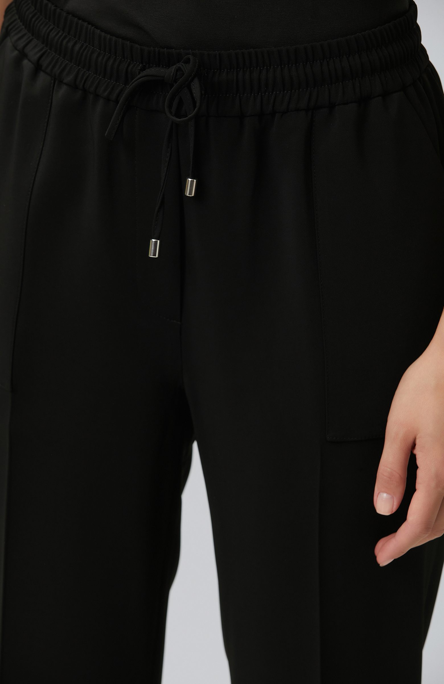 Siyah Beli Lastikli Pantolon