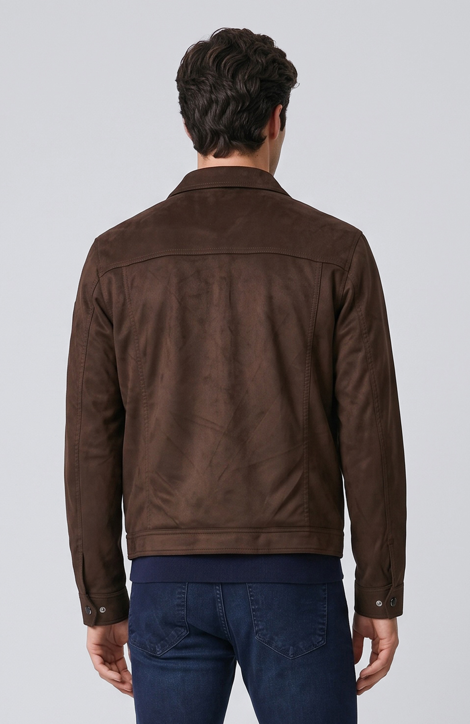 Acı Kahve Slim Fit Yan Cep Detaylı Dış Gömlek