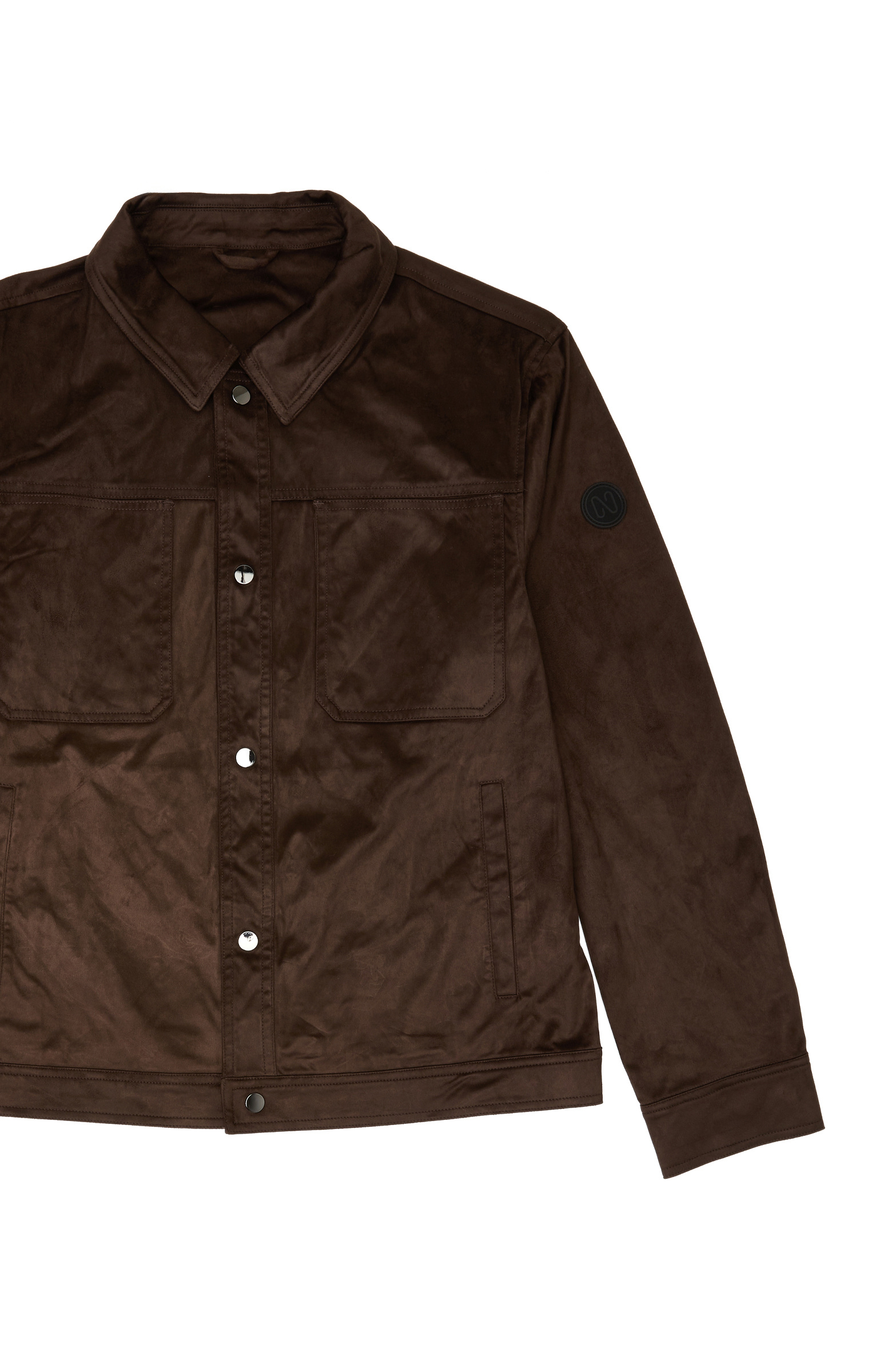 Acı Kahve Slim Fit Yan Cep Detaylı Dış Gömlek