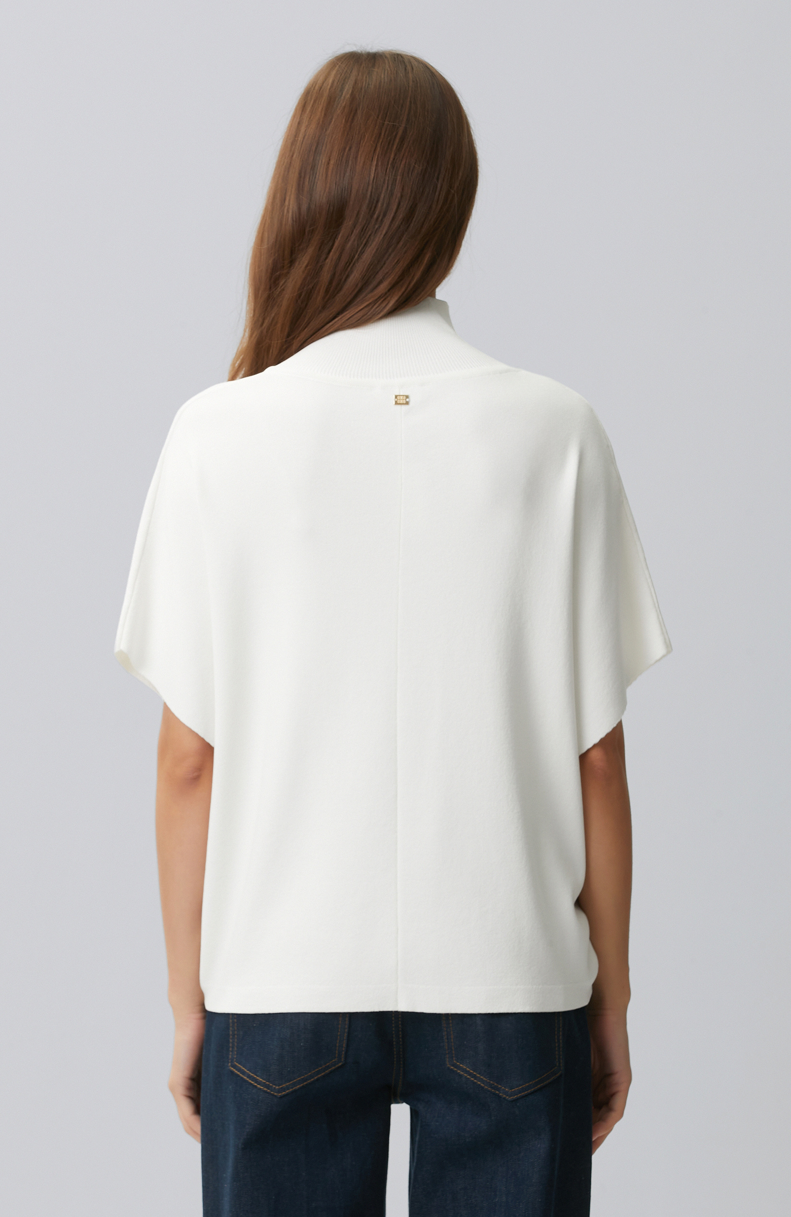 Ecru Loose Form Knitwear Sweater