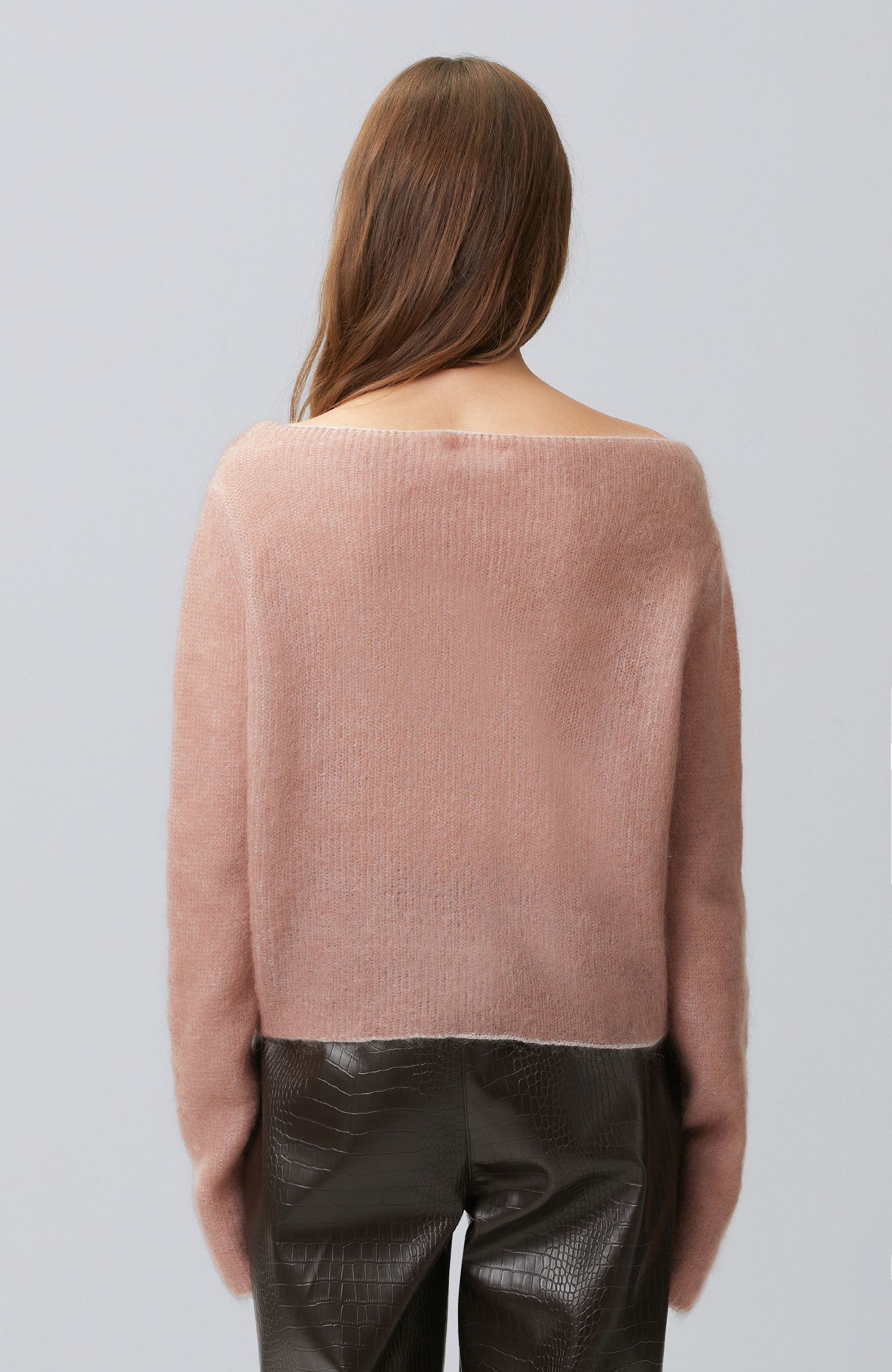 Limited Pembe Yün Karışımlı Triko Kazak