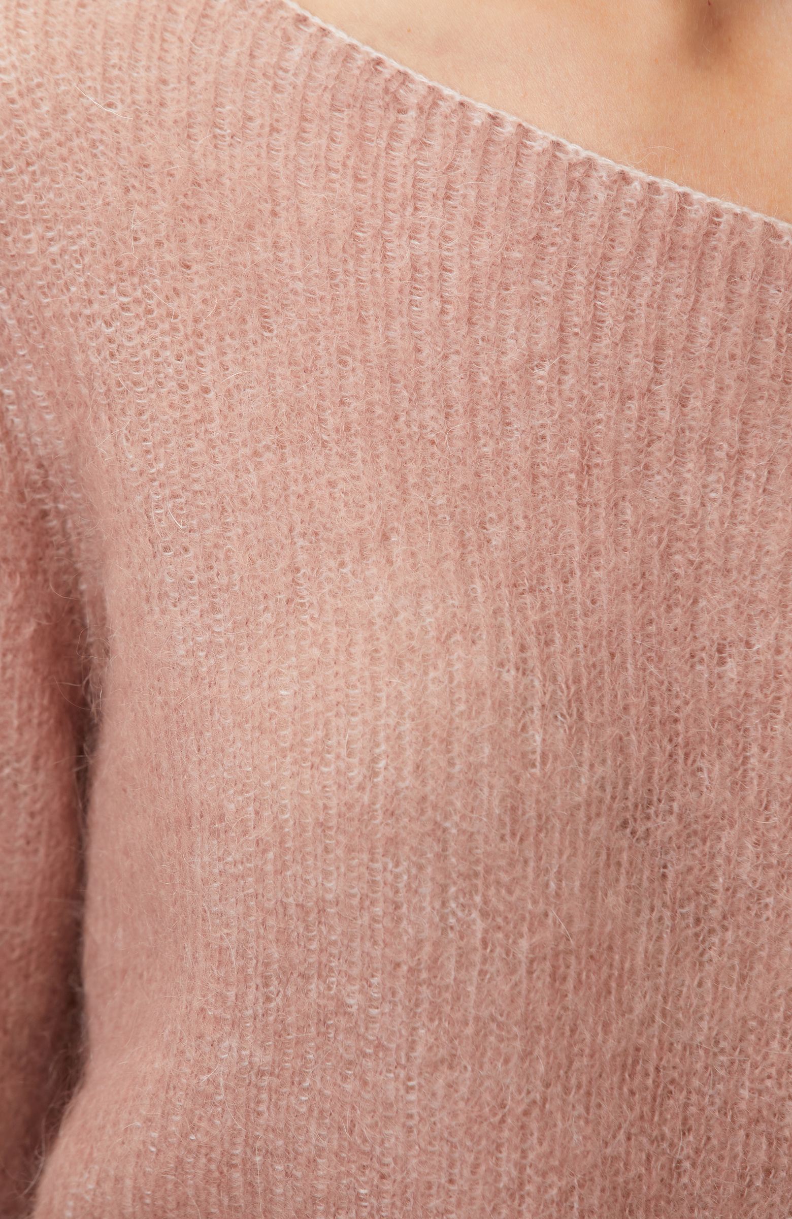 Limited Pembe Yün Karışımlı Triko Kazak