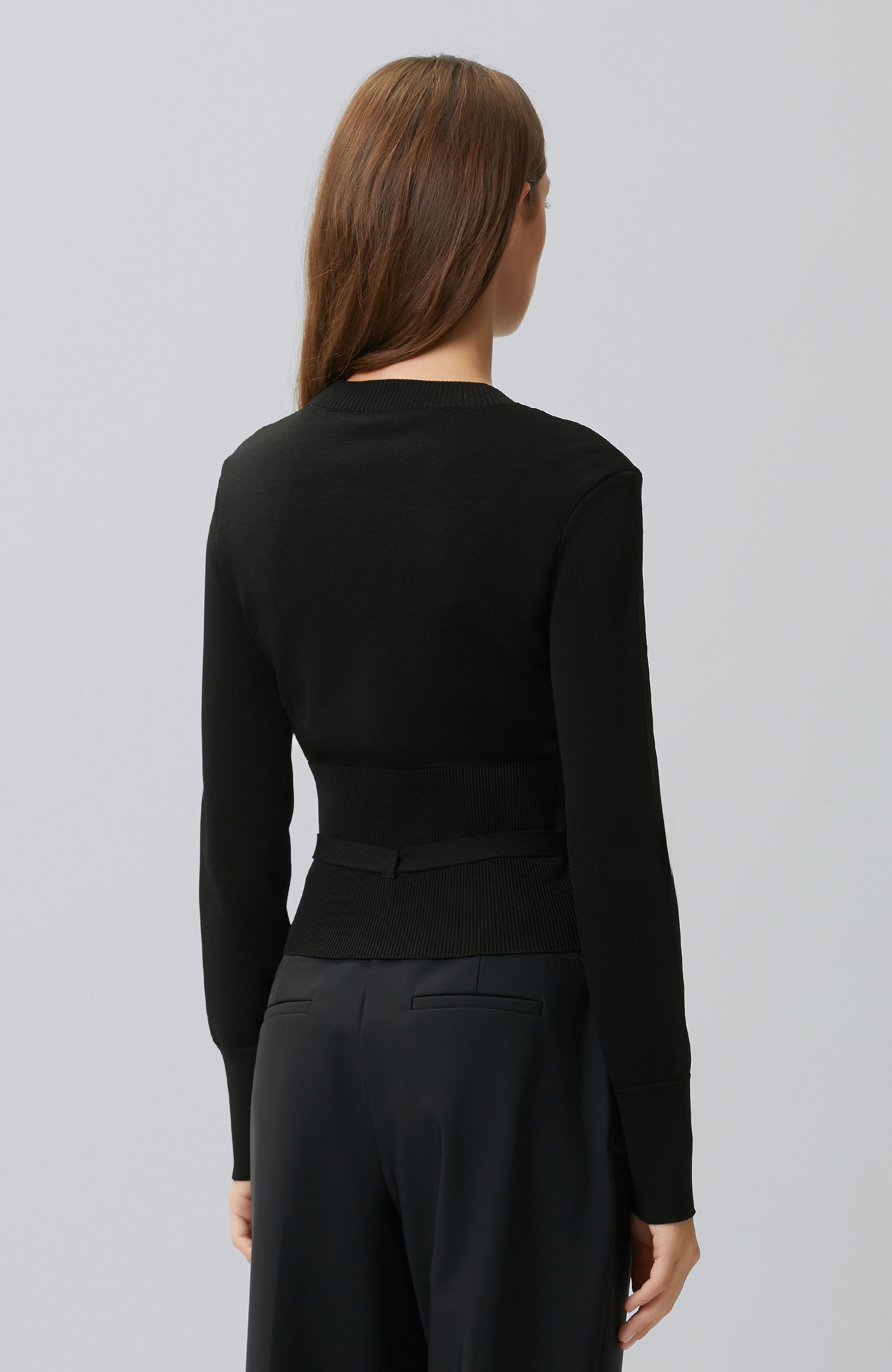 N-Tech Black Knitwear Sweater with Zipper Detail