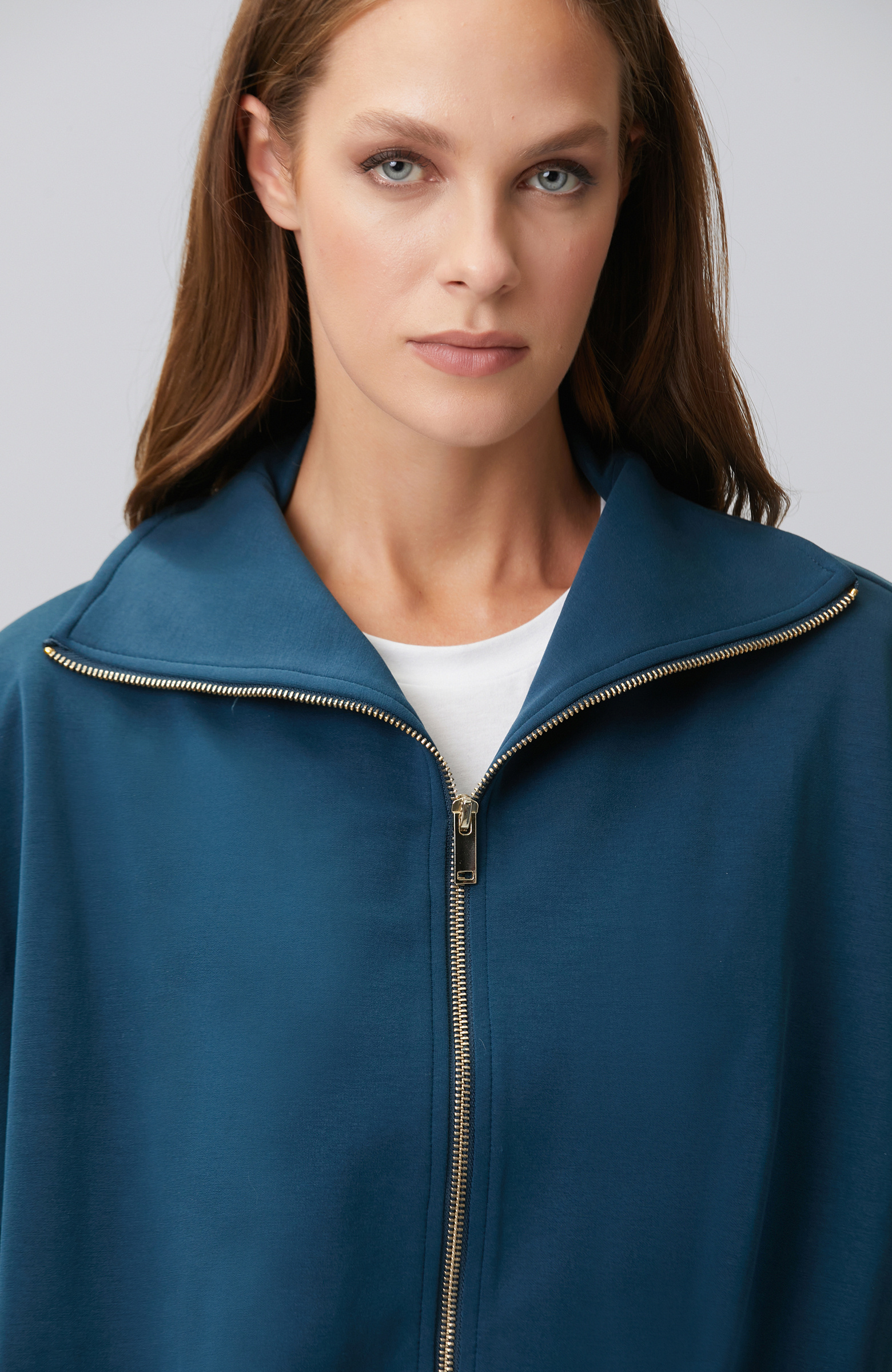 Petrol Modal Karışımlı Sweatshirt