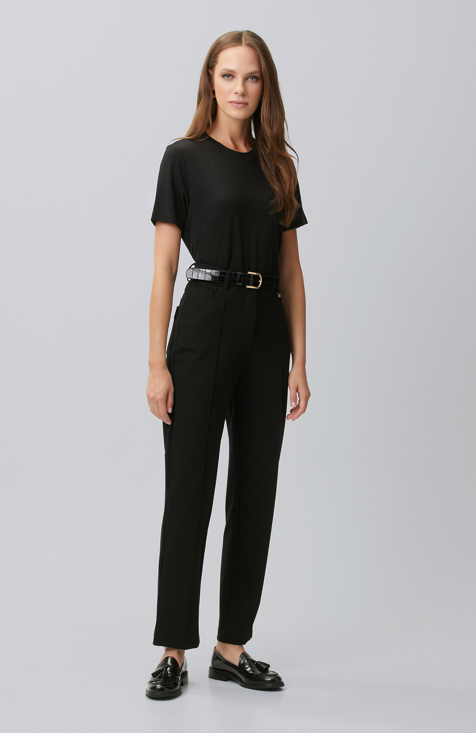 Black Ribbed Detailed Tracksuit