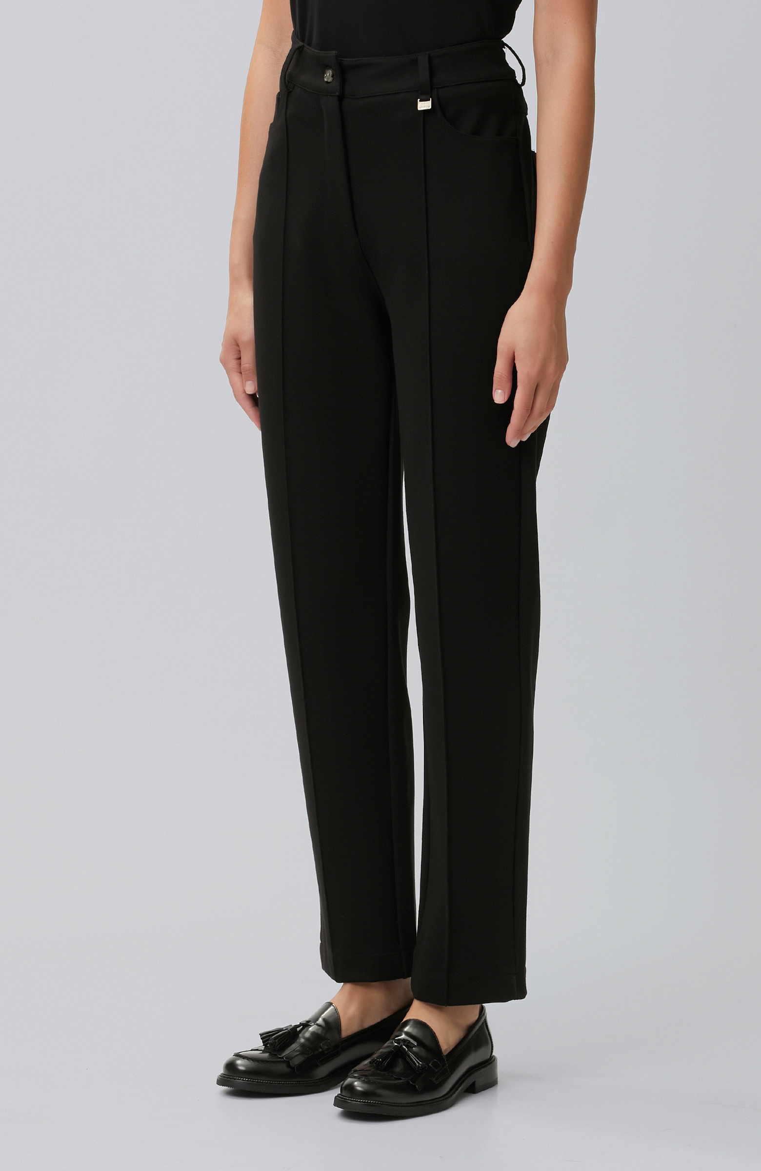Black Ribbed Detailed Tracksuit