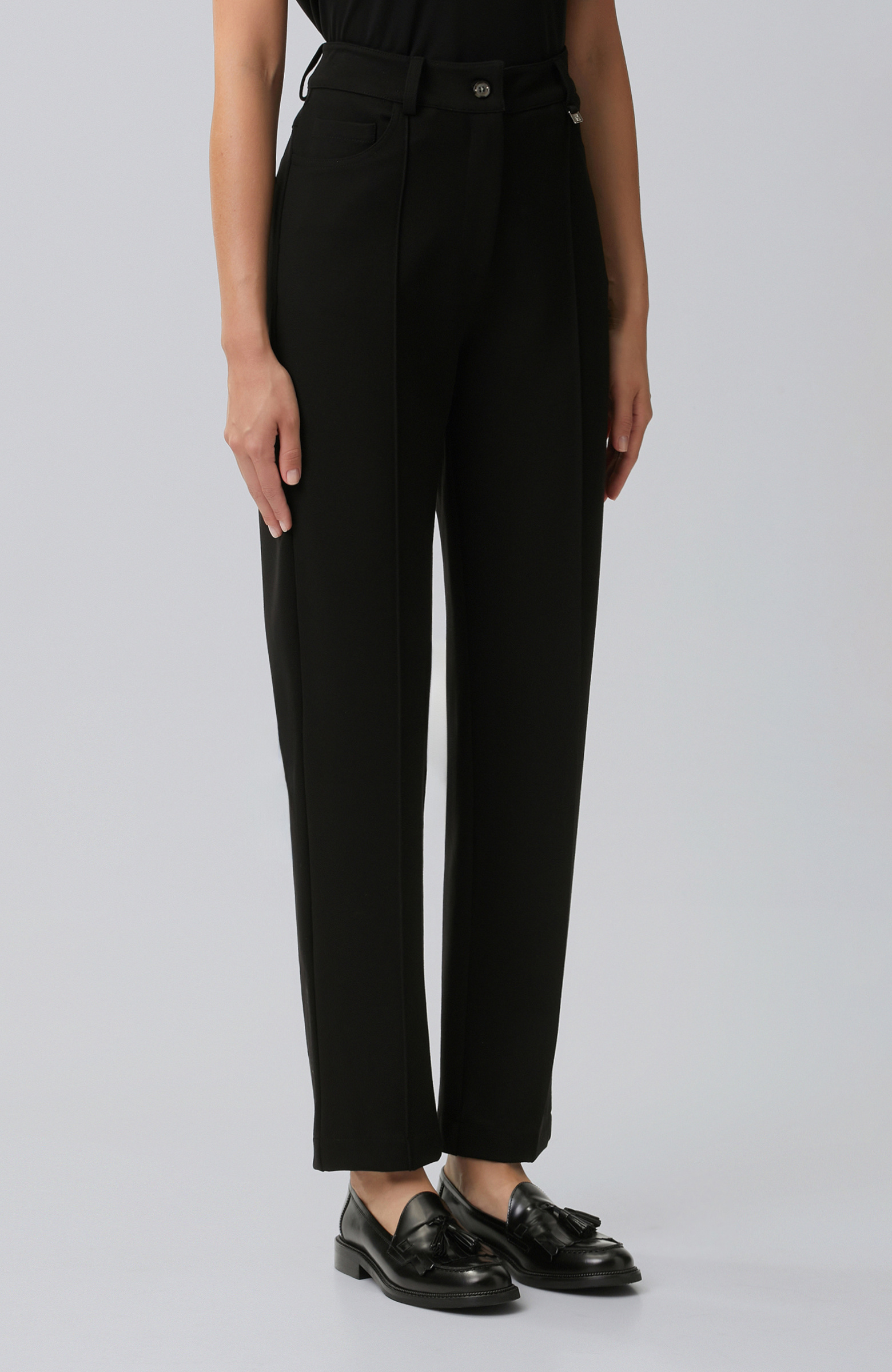 Black Ribbed Detailed Tracksuit