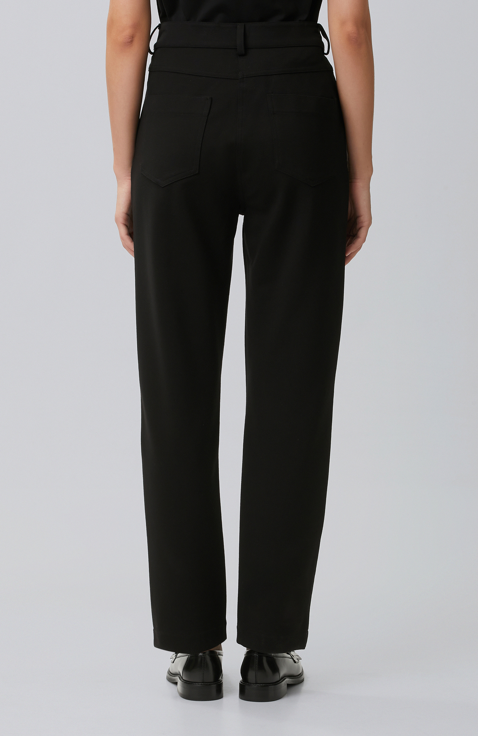 Black Ribbed Detailed Tracksuit