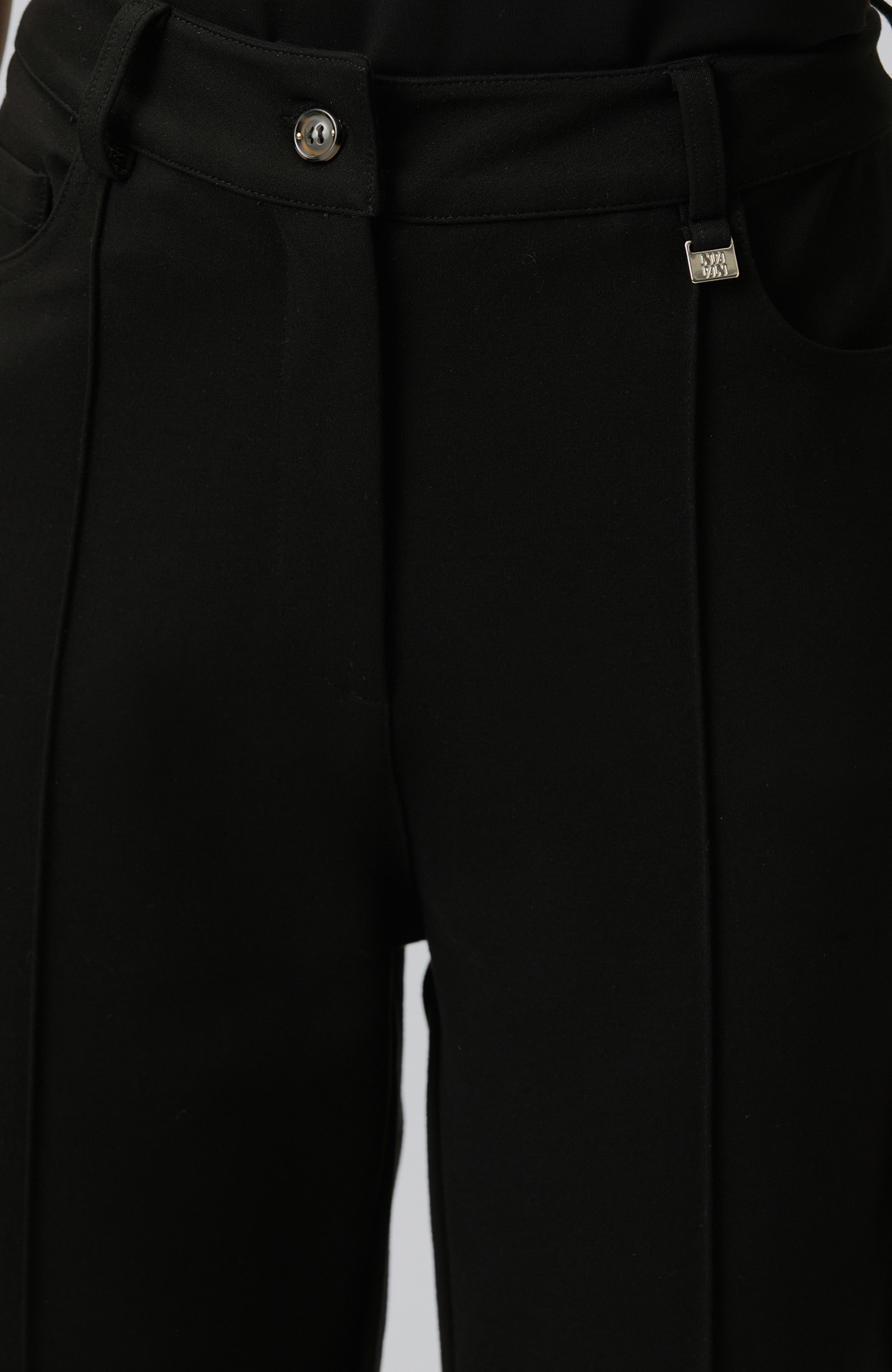 Black Ribbed Detailed Tracksuit