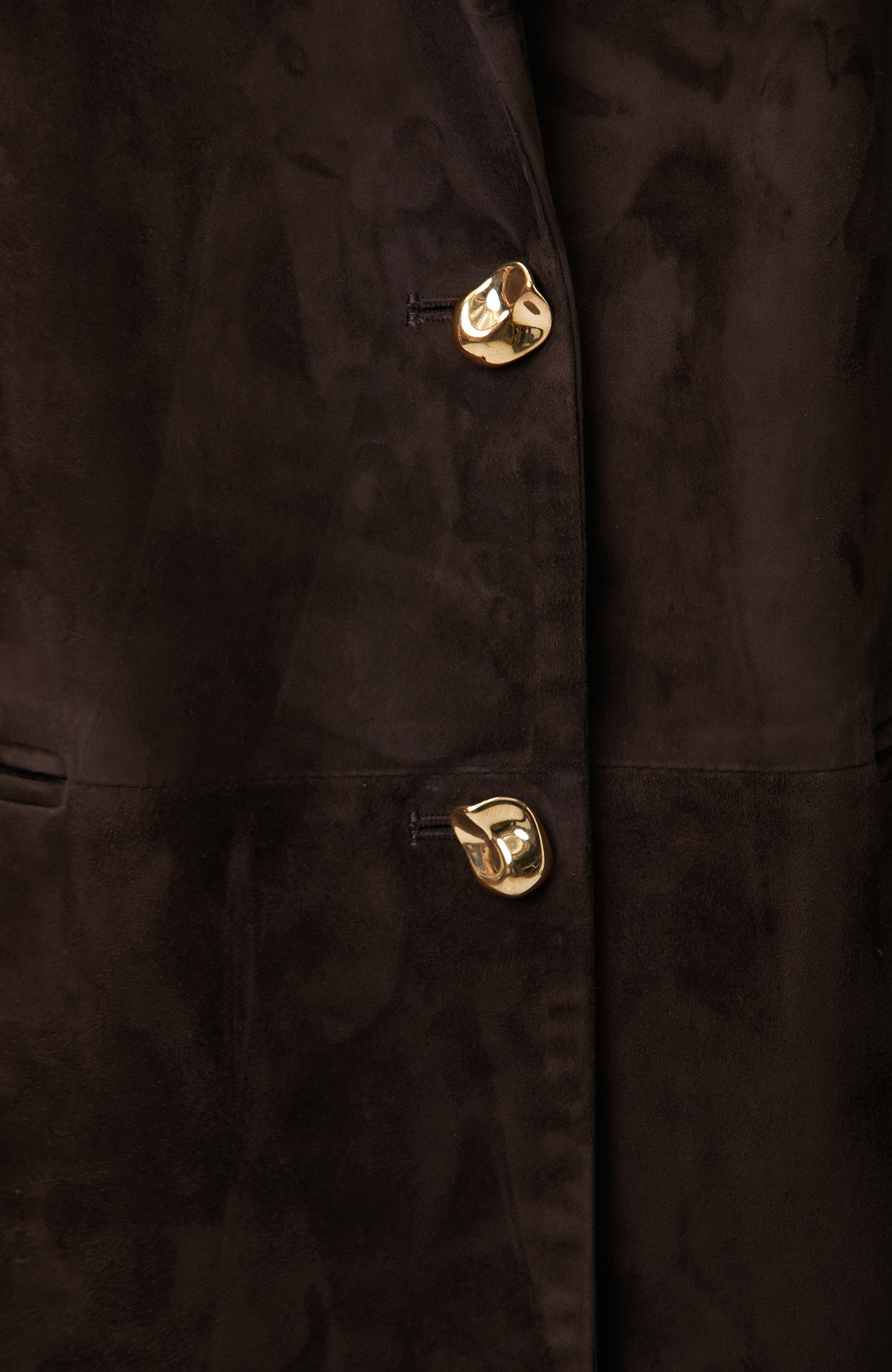 Kahverengi Blazer Süet Deri Ceket