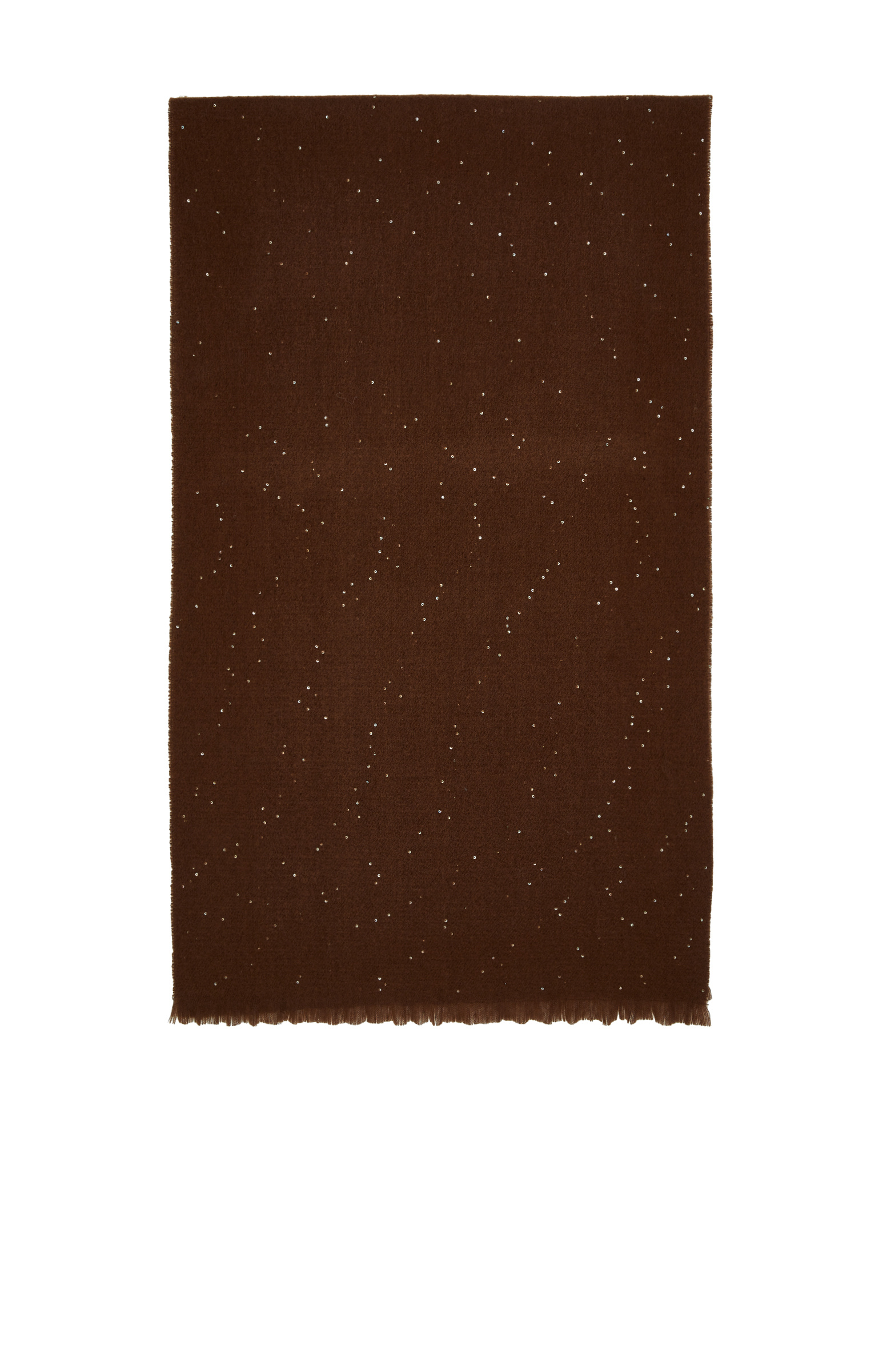 Women's Shawl with Brown Lurex