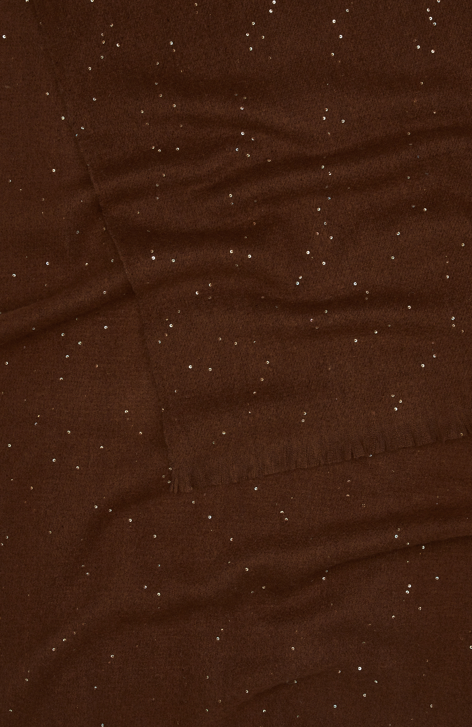 Women's Shawl with Brown Lurex