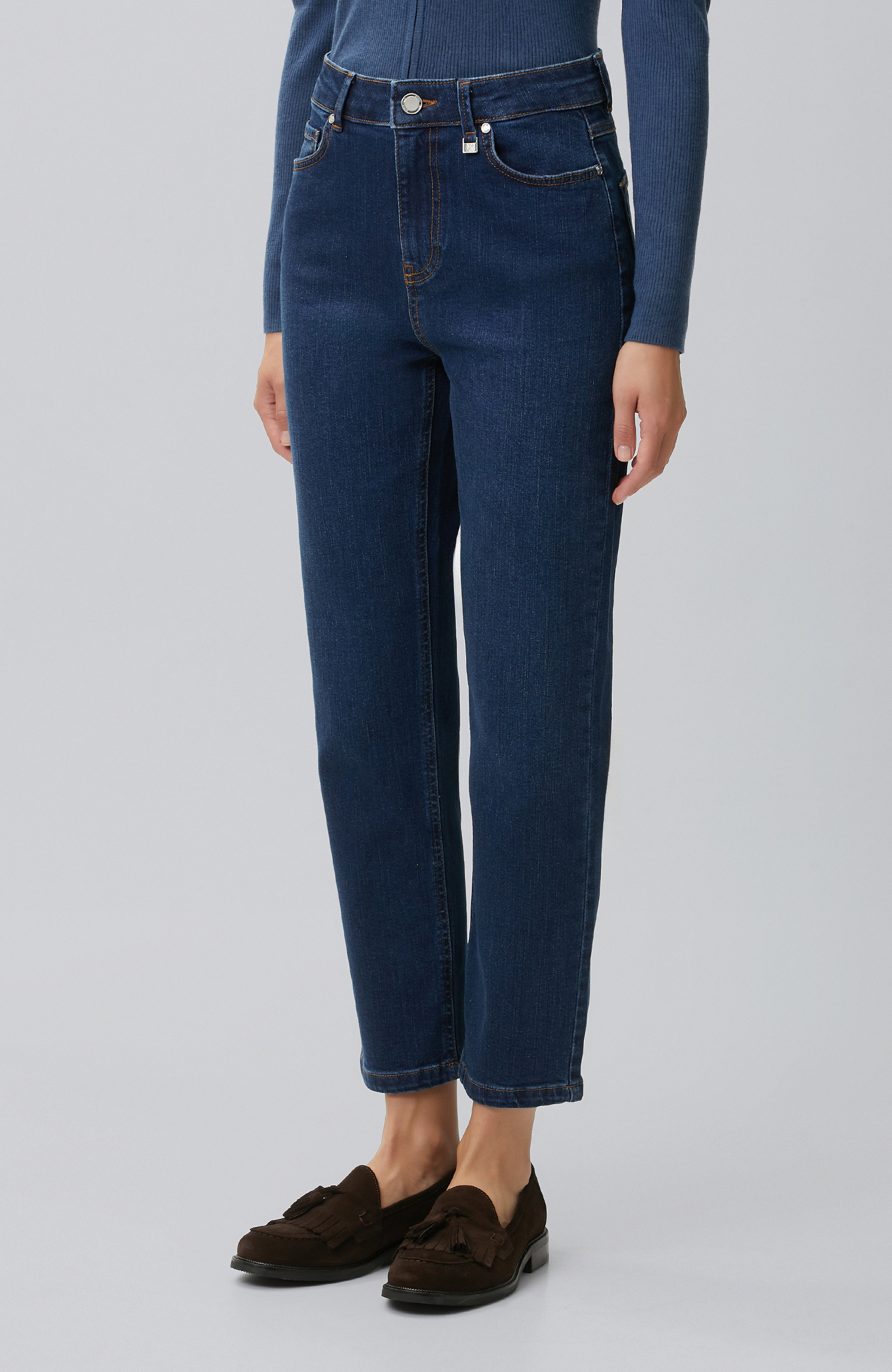 İndigo Slim Fit Denim Pantolon